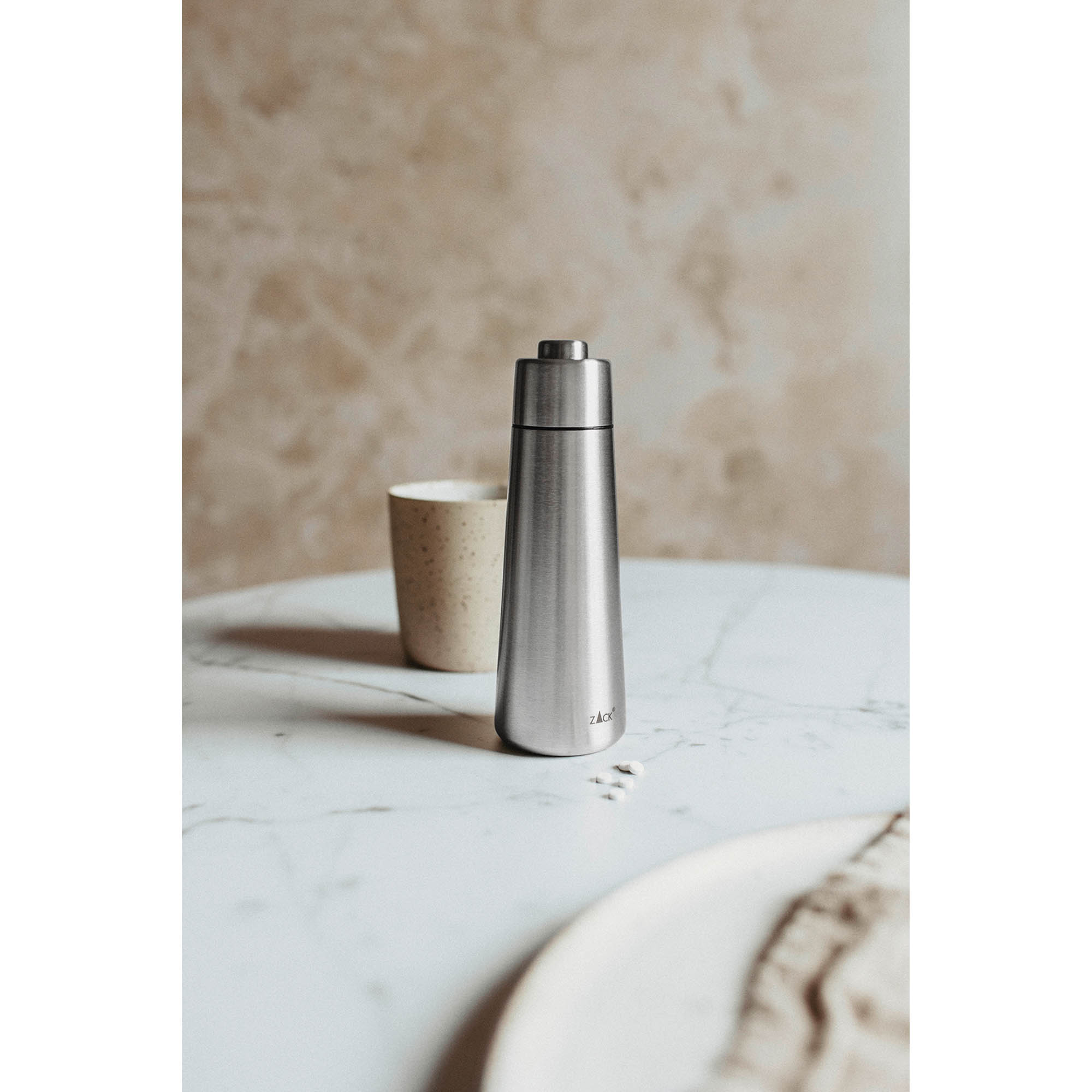 ZACK Serie ACIO Süßstoffspender 14,3 cm aus Edelstahl matt gebürstet