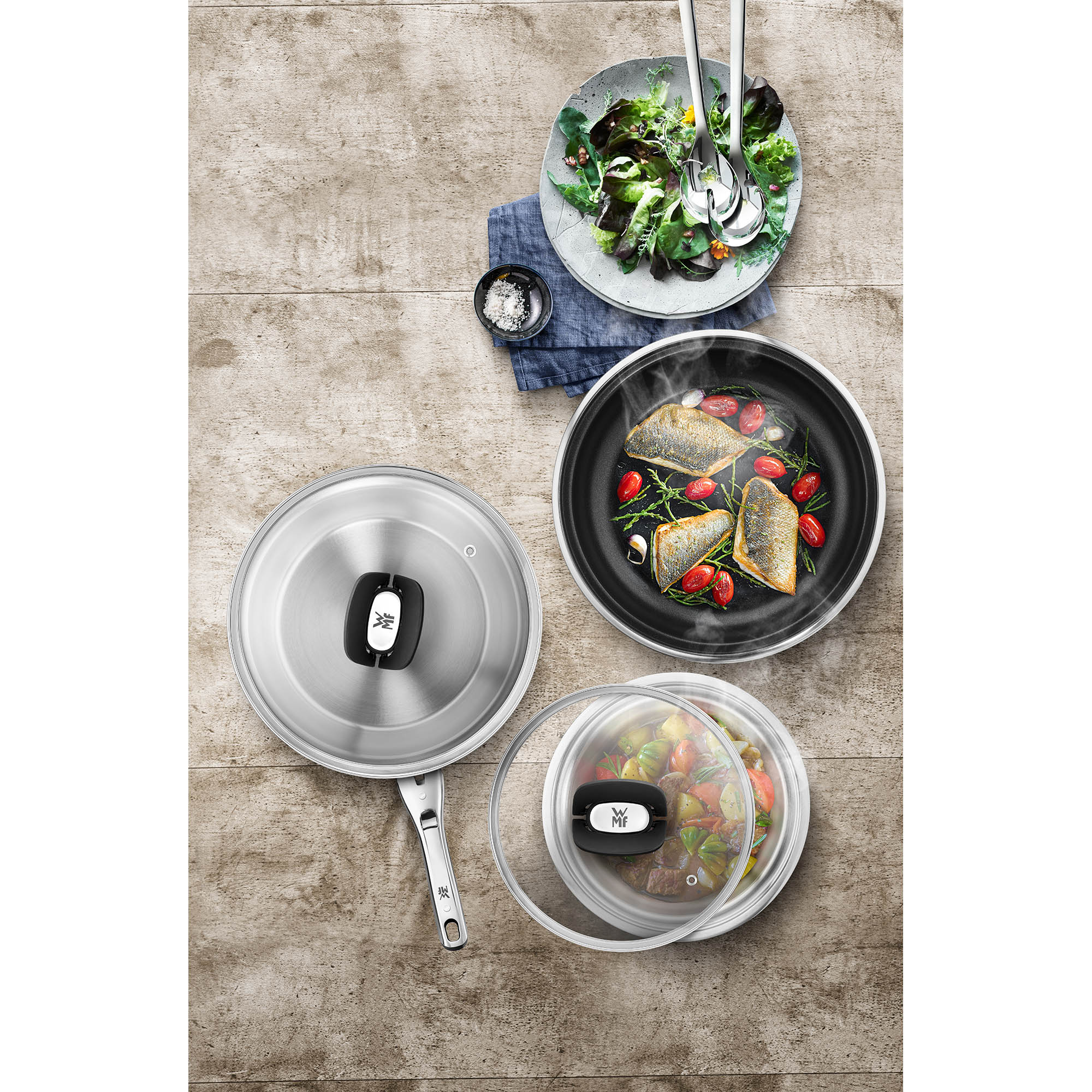 WMF Serie CLICK & SERVE Bratpfanne Edelstahl 28 cm INDUKTION