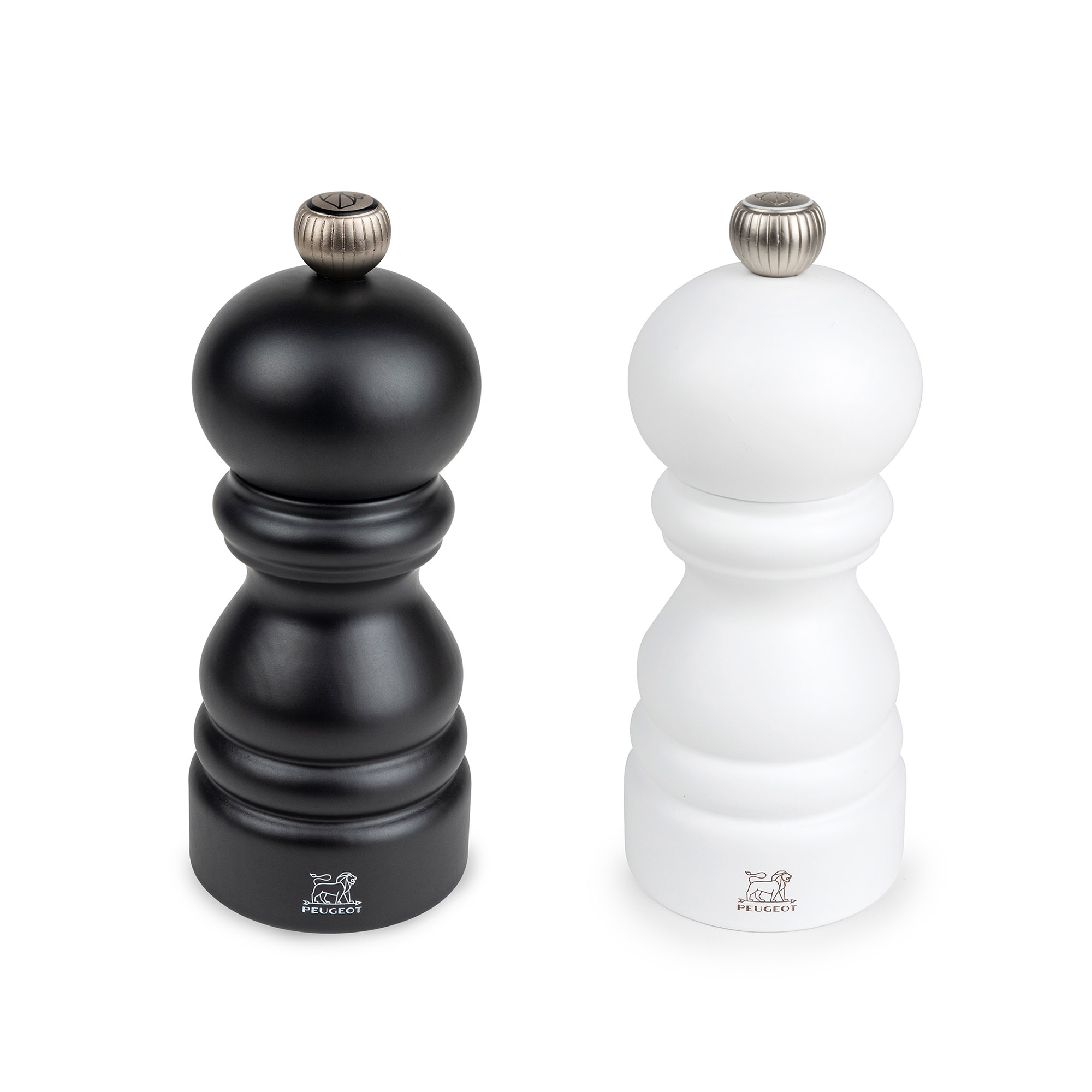 PEUGEOT 2er-Set PARIS DUO Salz- und Pfeffermühle 12 cm schwarz / weiß Zirlion