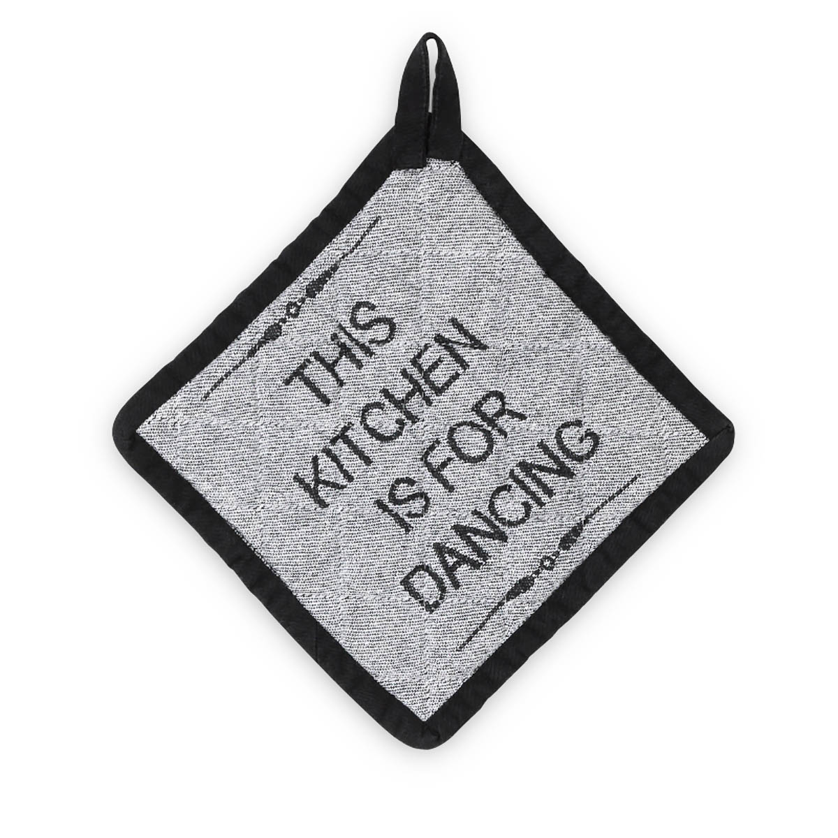 KELA Topflappen GIANNA "This kitchen is for dancing" Baumwolle 20 x 20 cm