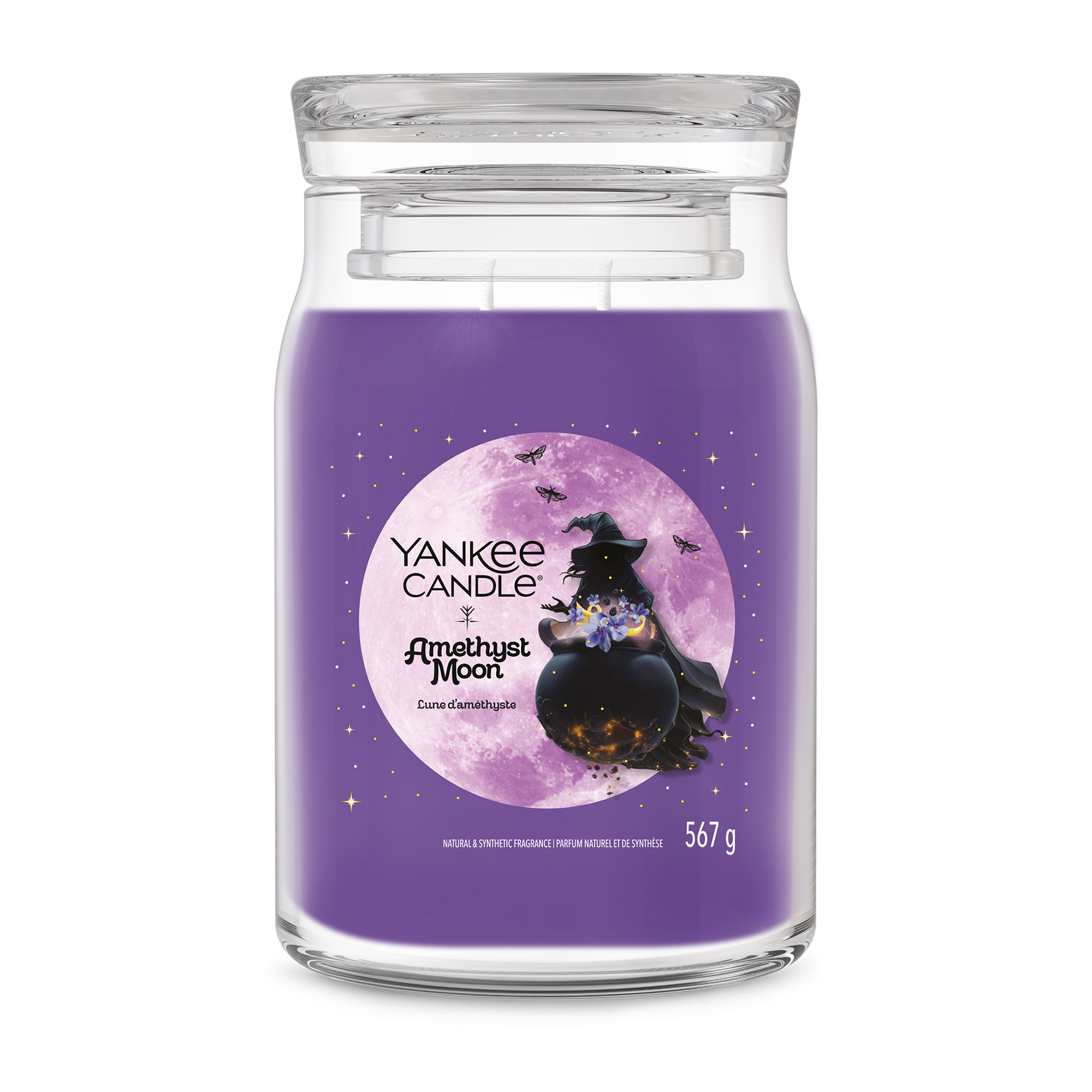 YANKEE CANDLE Große Signature Kerze AMETHYST MOON 567 g Duftkerze