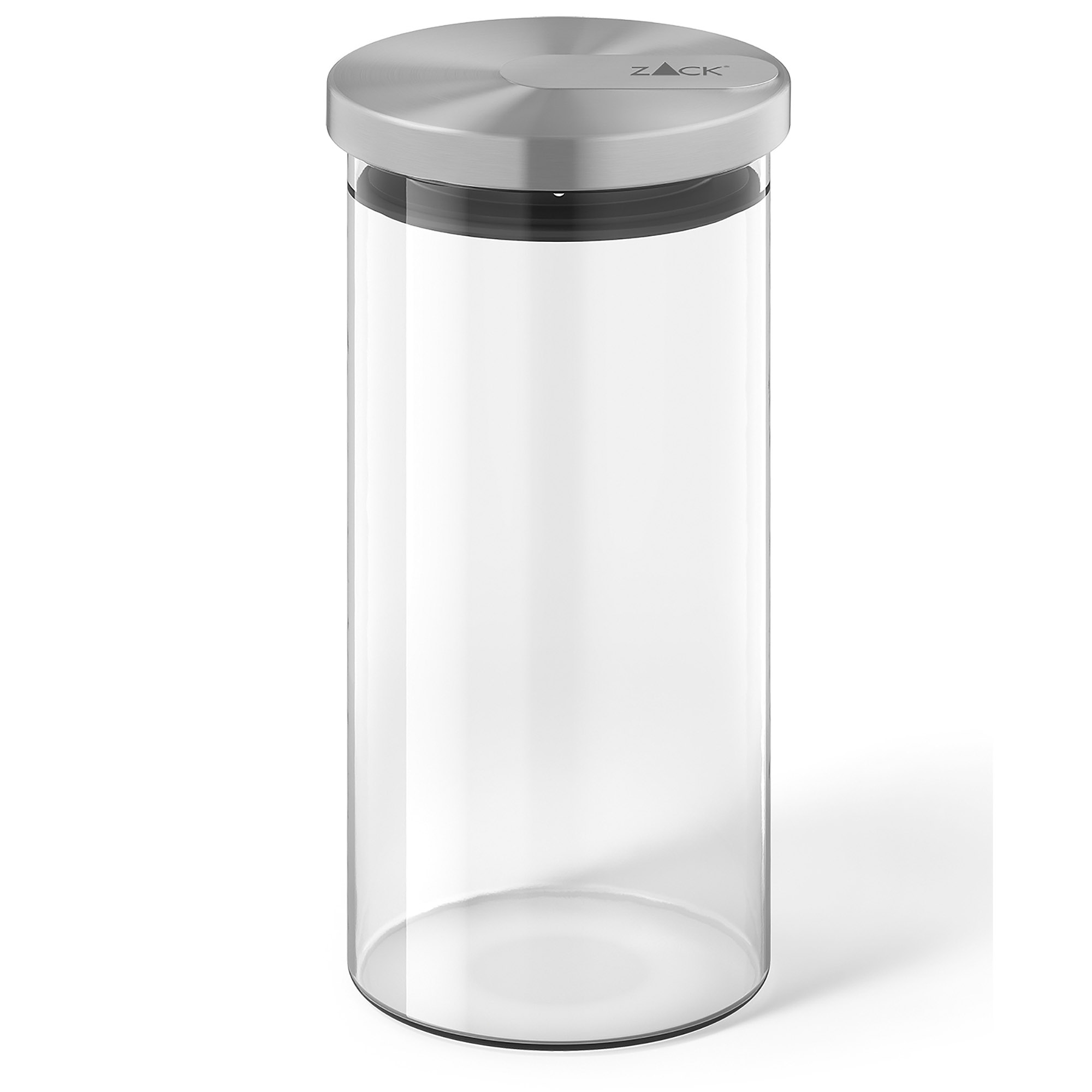 ZACK Vorratsglas CUNDO 1,1 Liter Borosilikatglas Edelstahldeckel Frischhaltedose