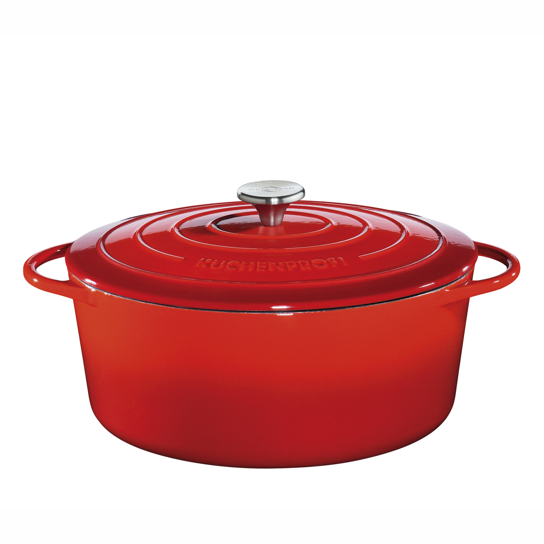 KÜCHENPROFI Bräter PROVENCE Oval 40 cm ROT 12,5 Liter