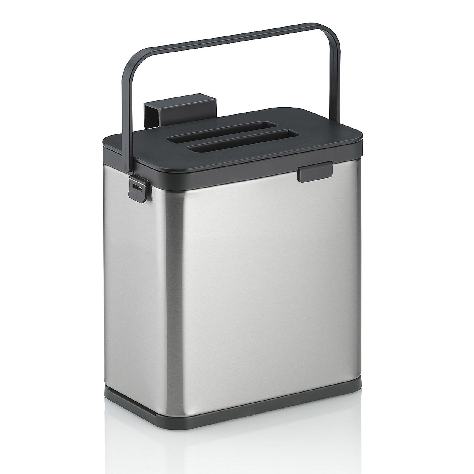 KELA Bio-Abfalleimer Abfallsammler PLATA Edelstahl 2,1 Liter