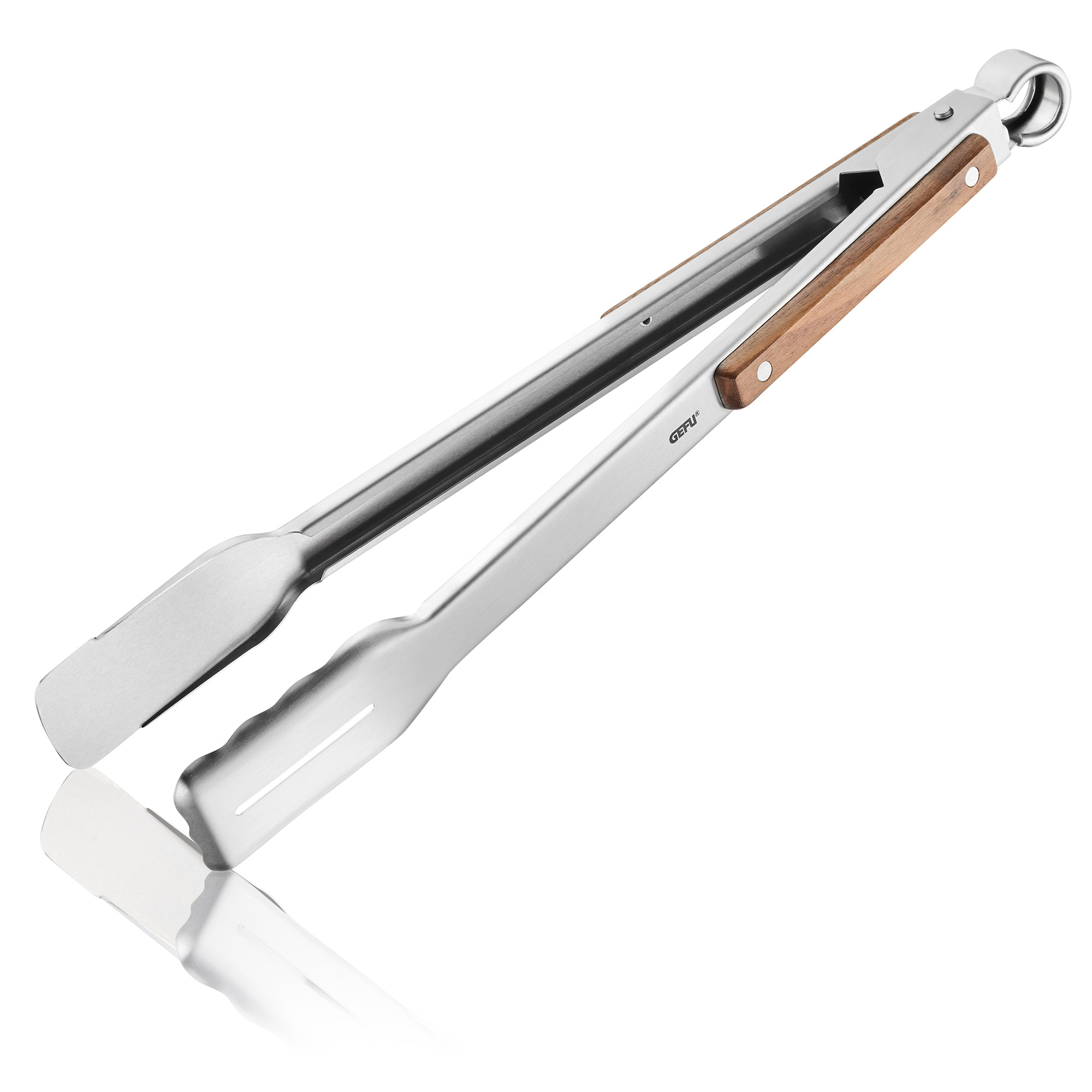 GEFU Grillzange SERINO 42,5 cm mit Walnussholz-Griffen