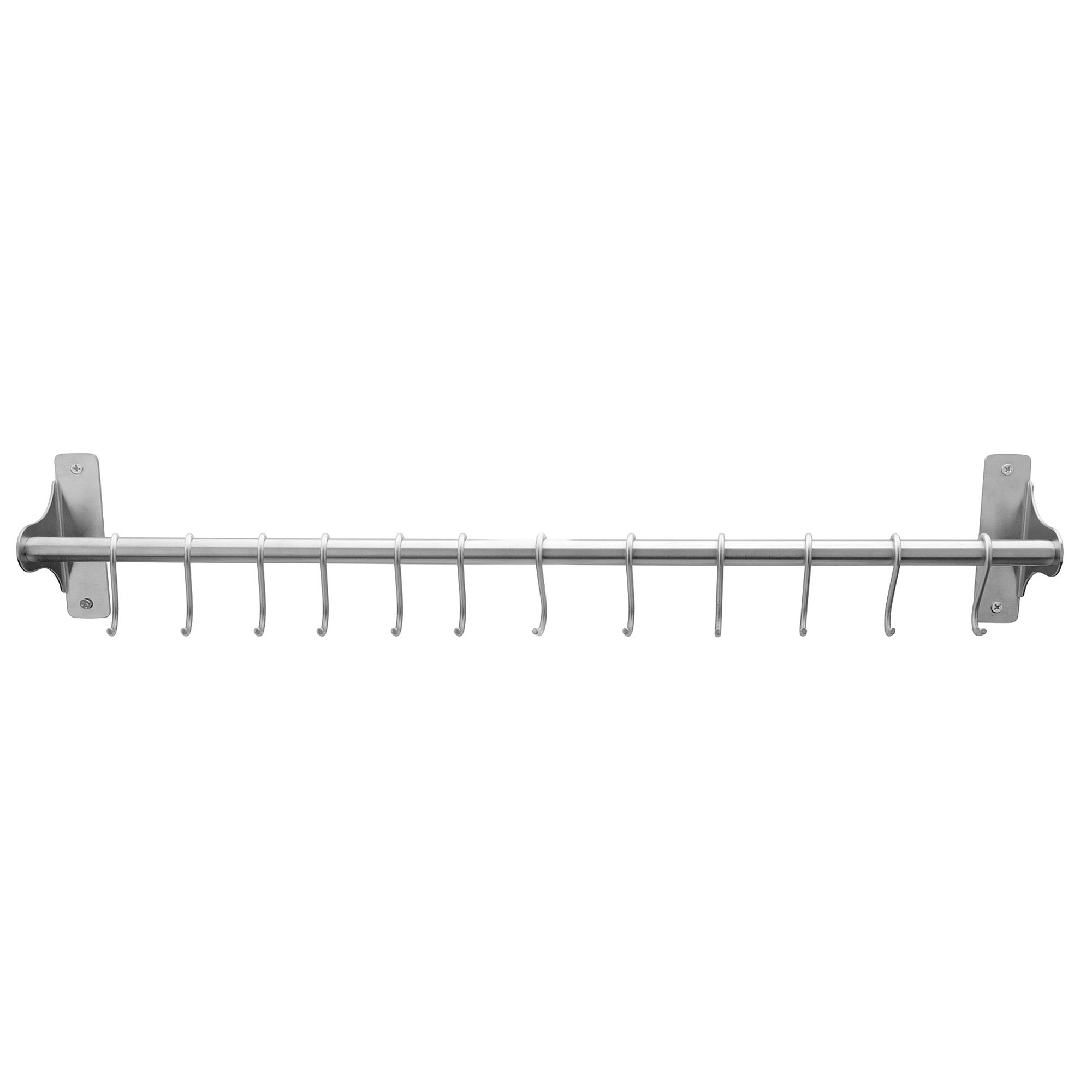 WEIS Küchenleiste Hakenleiste aus Edelstahl 60 cm mit 12 Haken