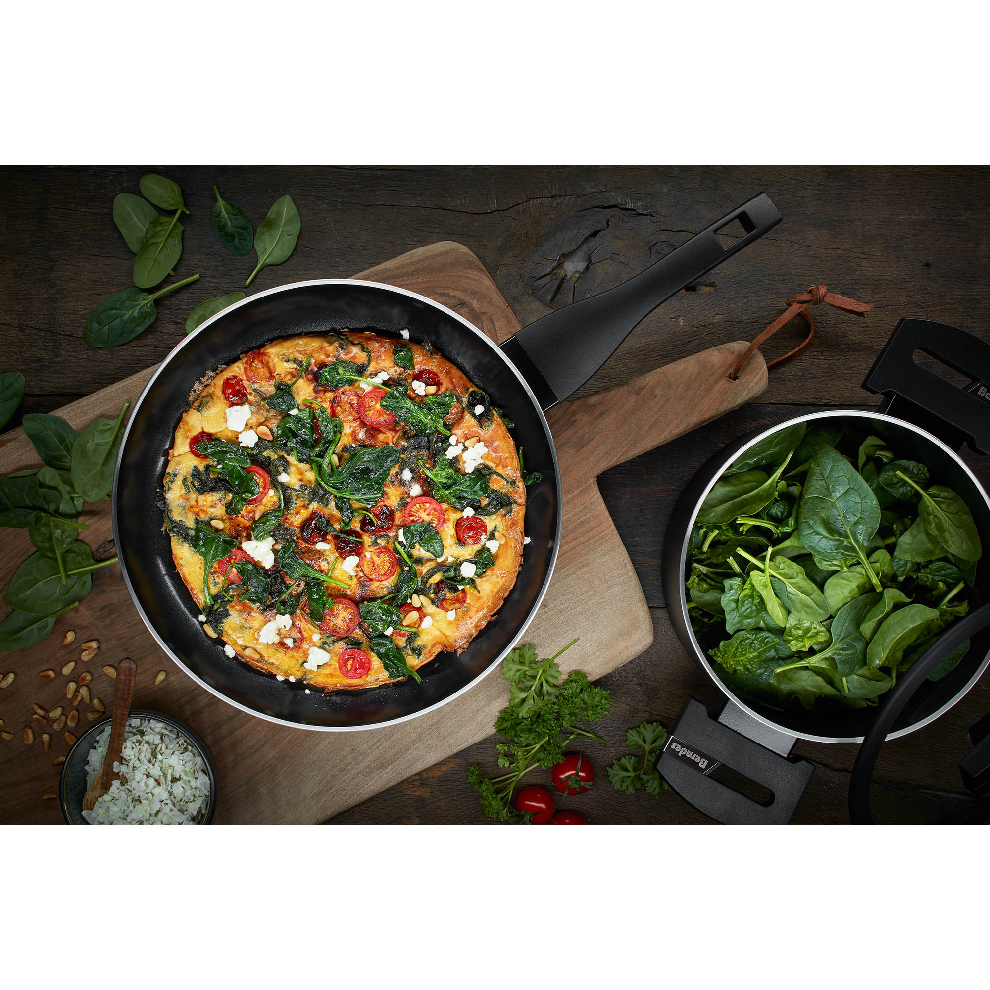 BERNDES B.GREEN ALU RECYCLED INDUCTION frying pan, 24 cm, with non-stick coating