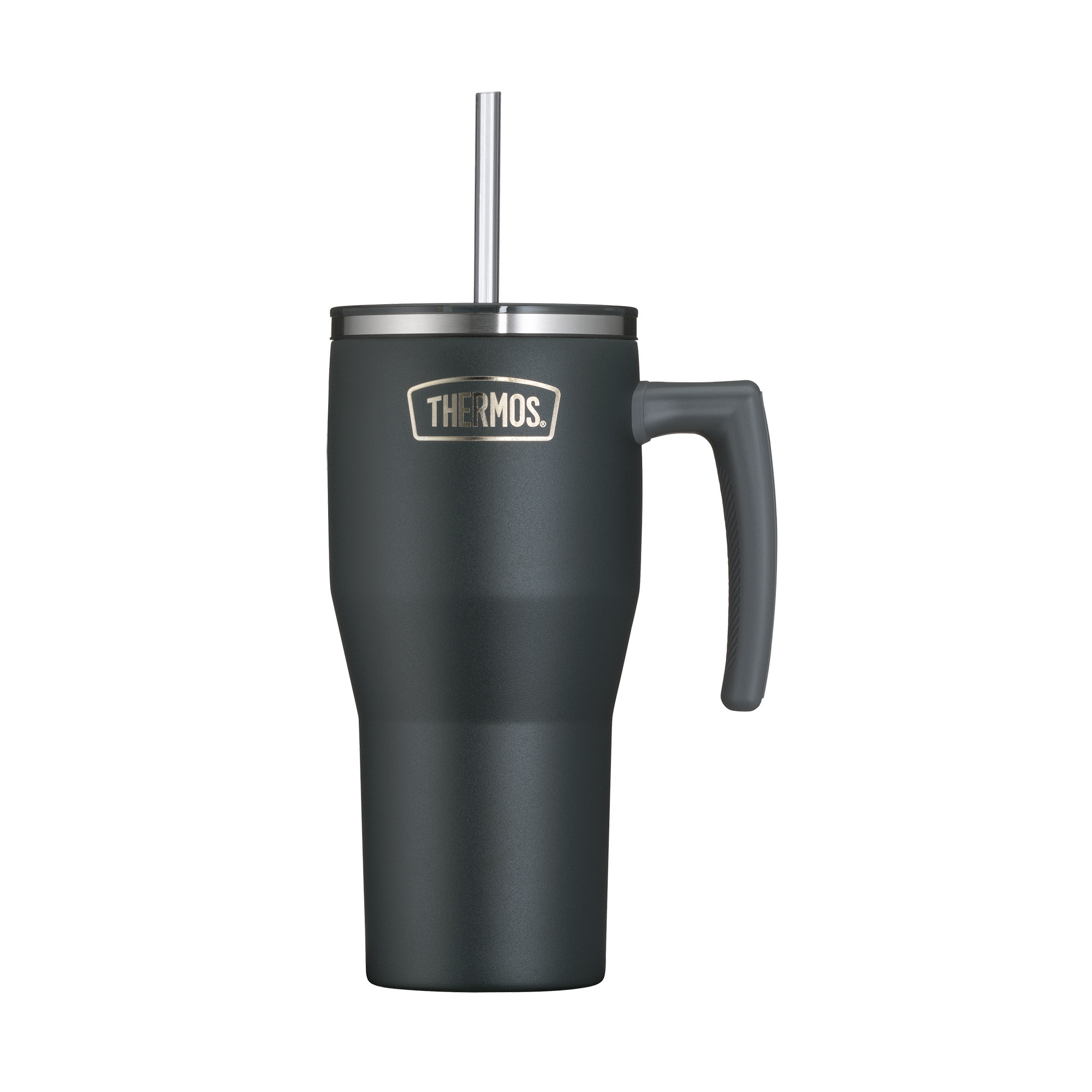 THERMOS Isoliertrinkbecher REFRESHING 0,85 Liter Edelstahl doppelwandig schwarz