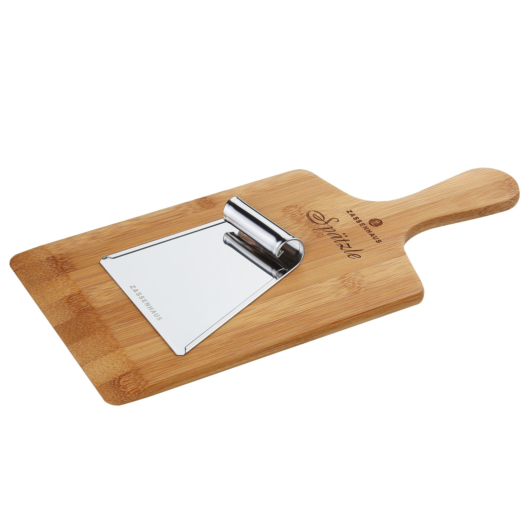 ZASSENHAUS Schneidebrett Spätzlebrett Bambus 34 x 16 x 0,9 cm, Bambus, (Schneidebretter)