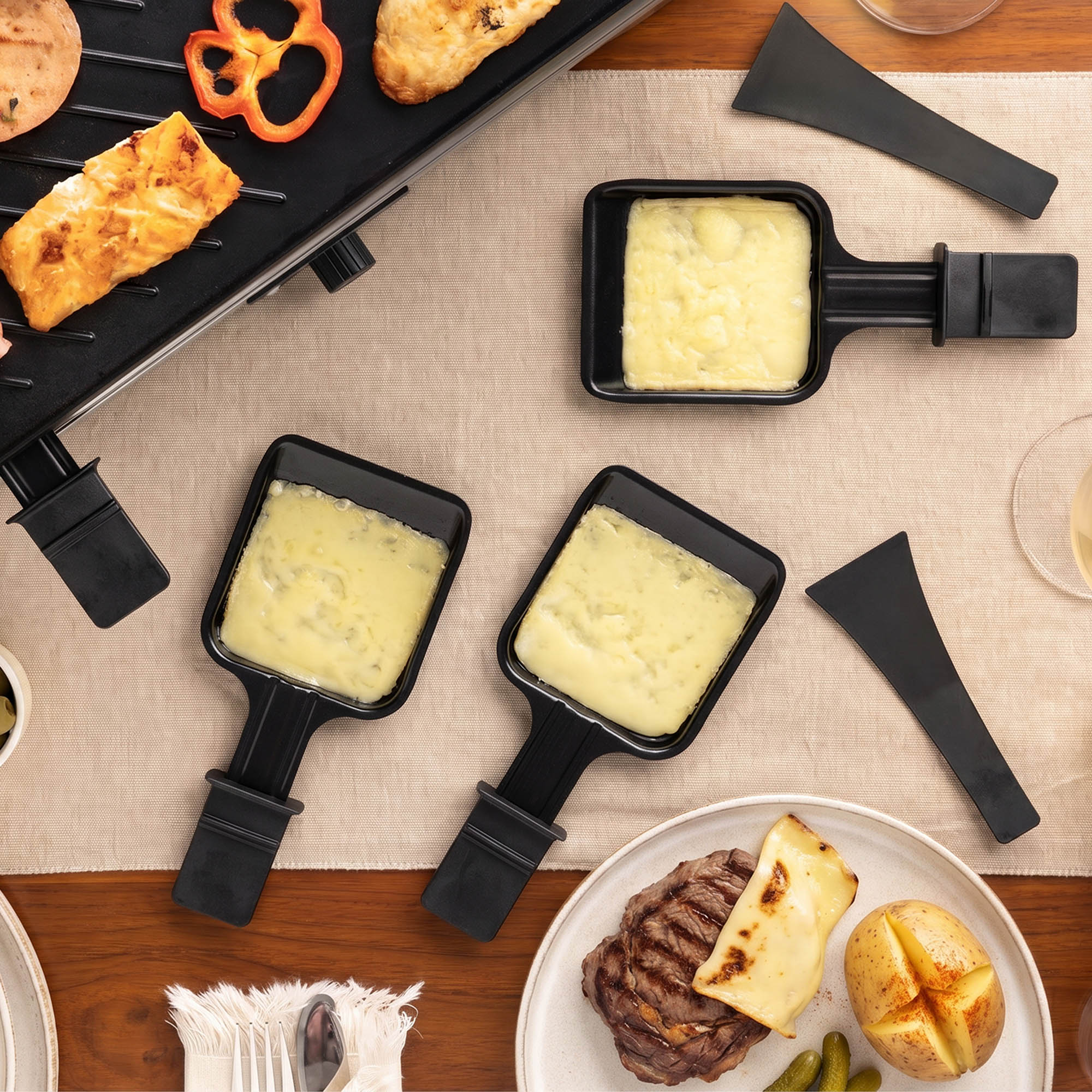 ZYLISS Raclette-Grill VERSO für 8 Personen mit Grillplatte aus Gusseisen