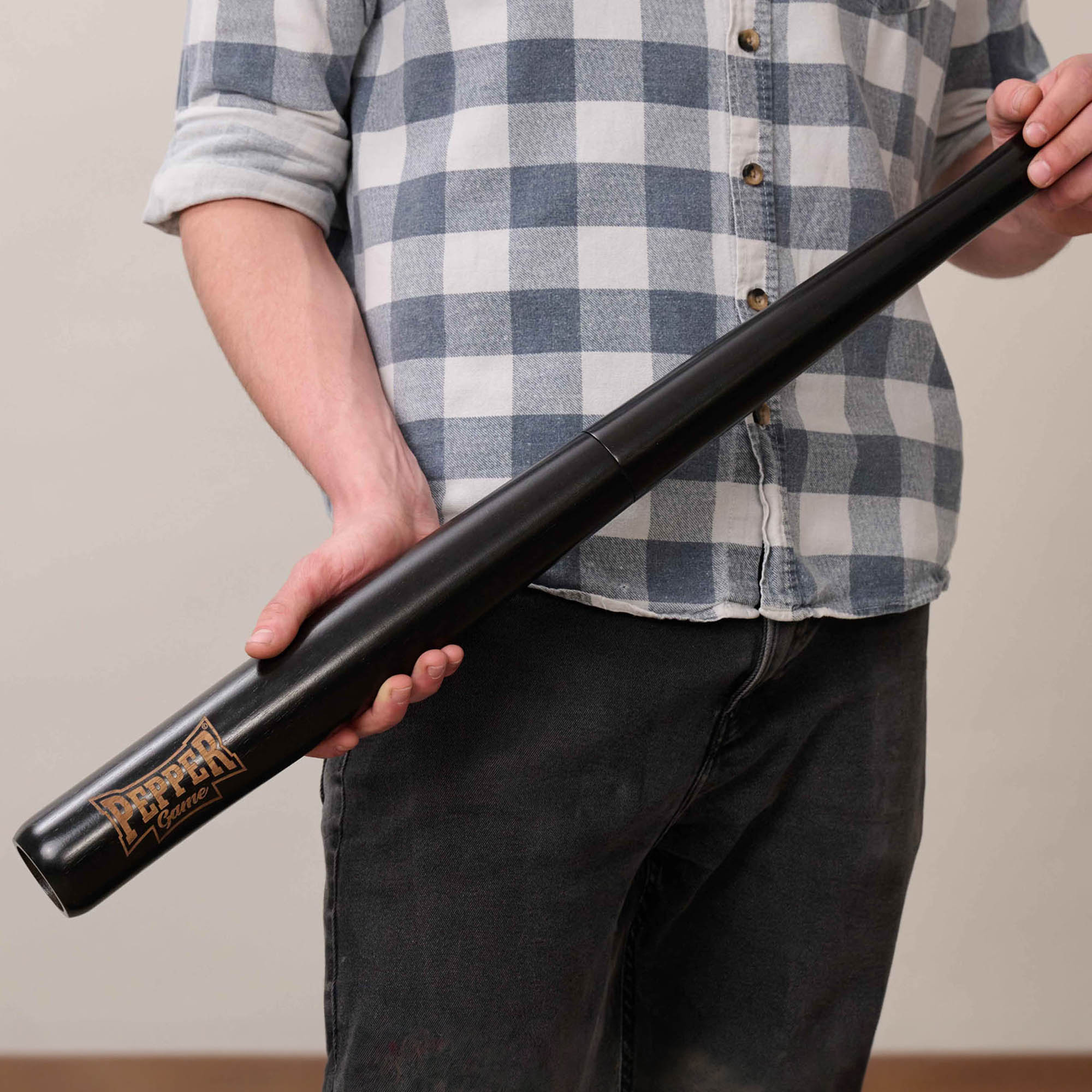 PROFINO Pfeffermühle PEPPER GAME 71 cm Baseballschläger-Design schwarz