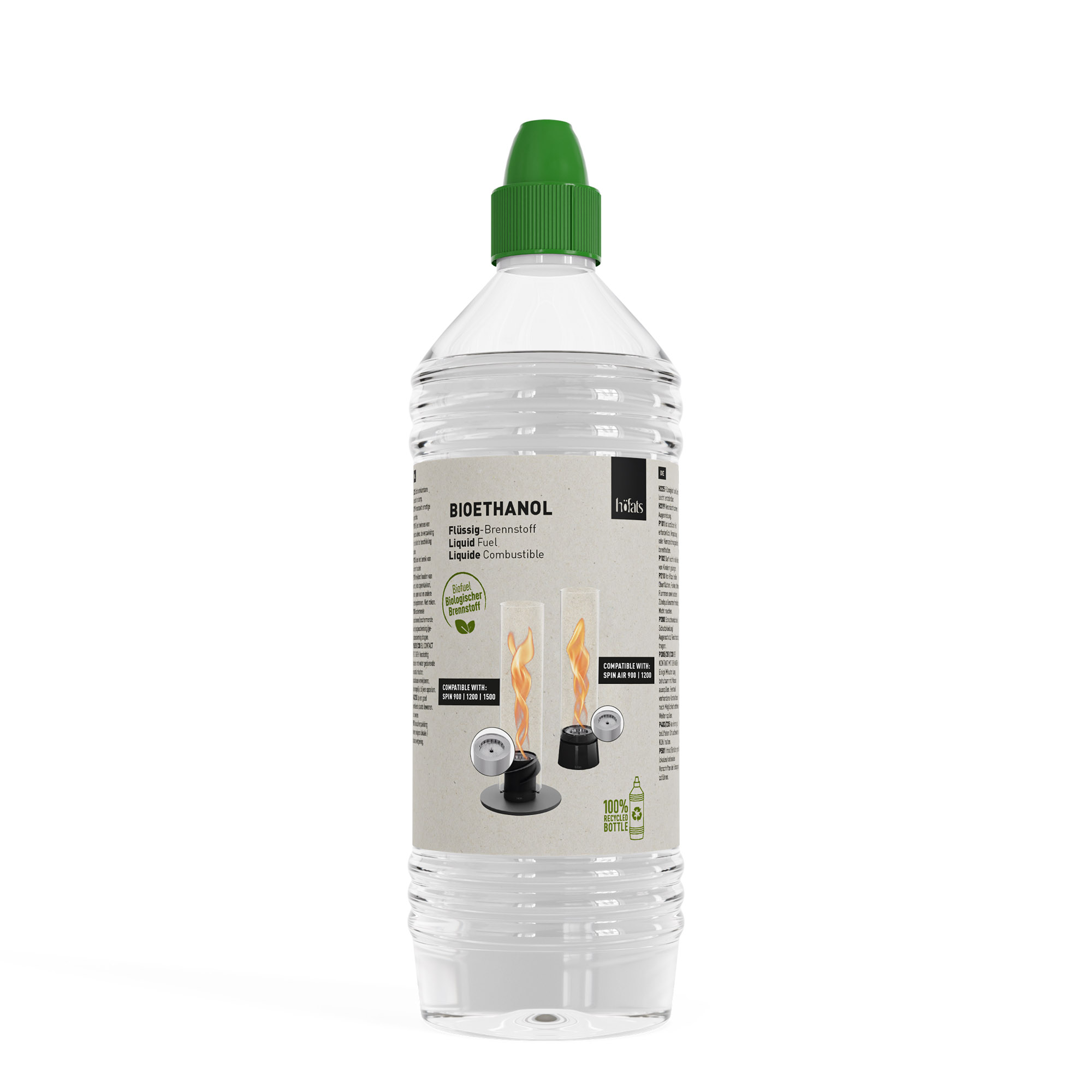 HÖFATS Flüssig-Brennstoff BIOETHANOL 1 Liter für SPIN mit Bio-Burner und CIRCLE