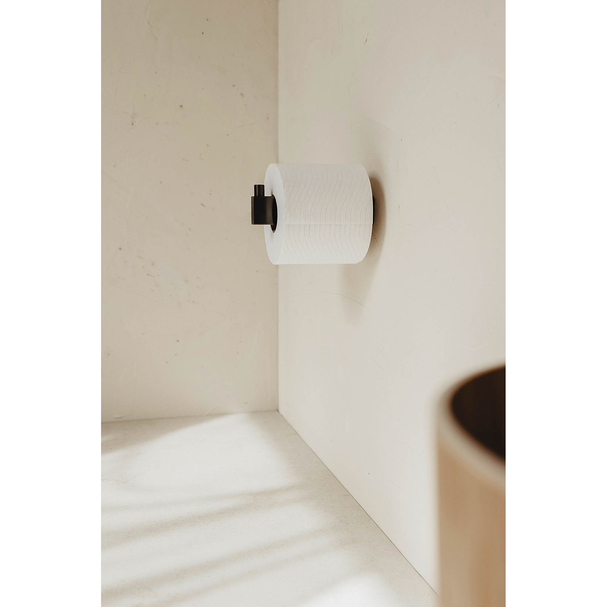ZACK Ersatz-Toilettenpapierhalter LINEA aus Edelstahl graphite für Wandmontage