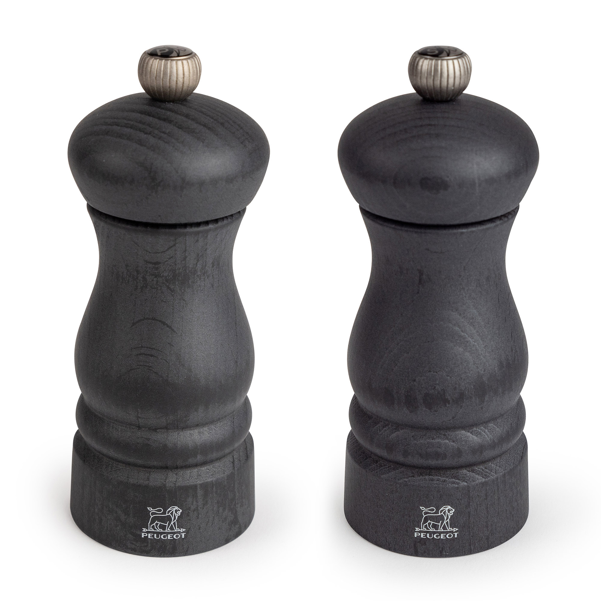 PEUGEOT 2er-Set CLERMONT DUO Salz- + Pfeffermühle 13 cm graphitgrau Zirlion-Mahlwerk