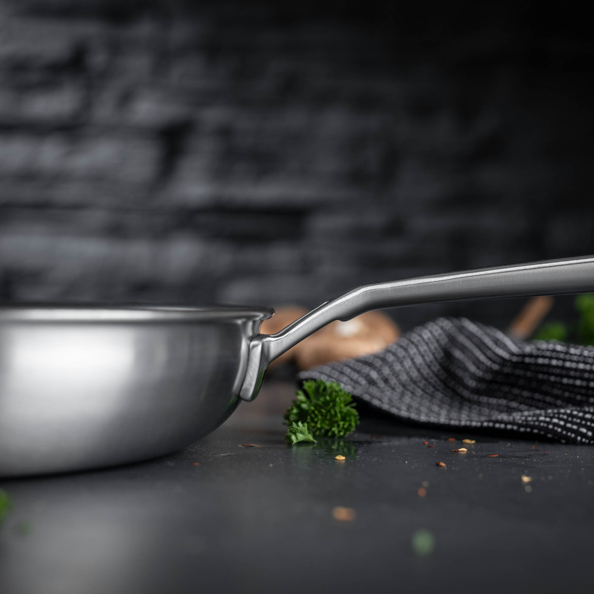 KUHN RIKON frying pan CULINARY FIVEPLY 24 cm stainless steel non-stick coating INDUCTION