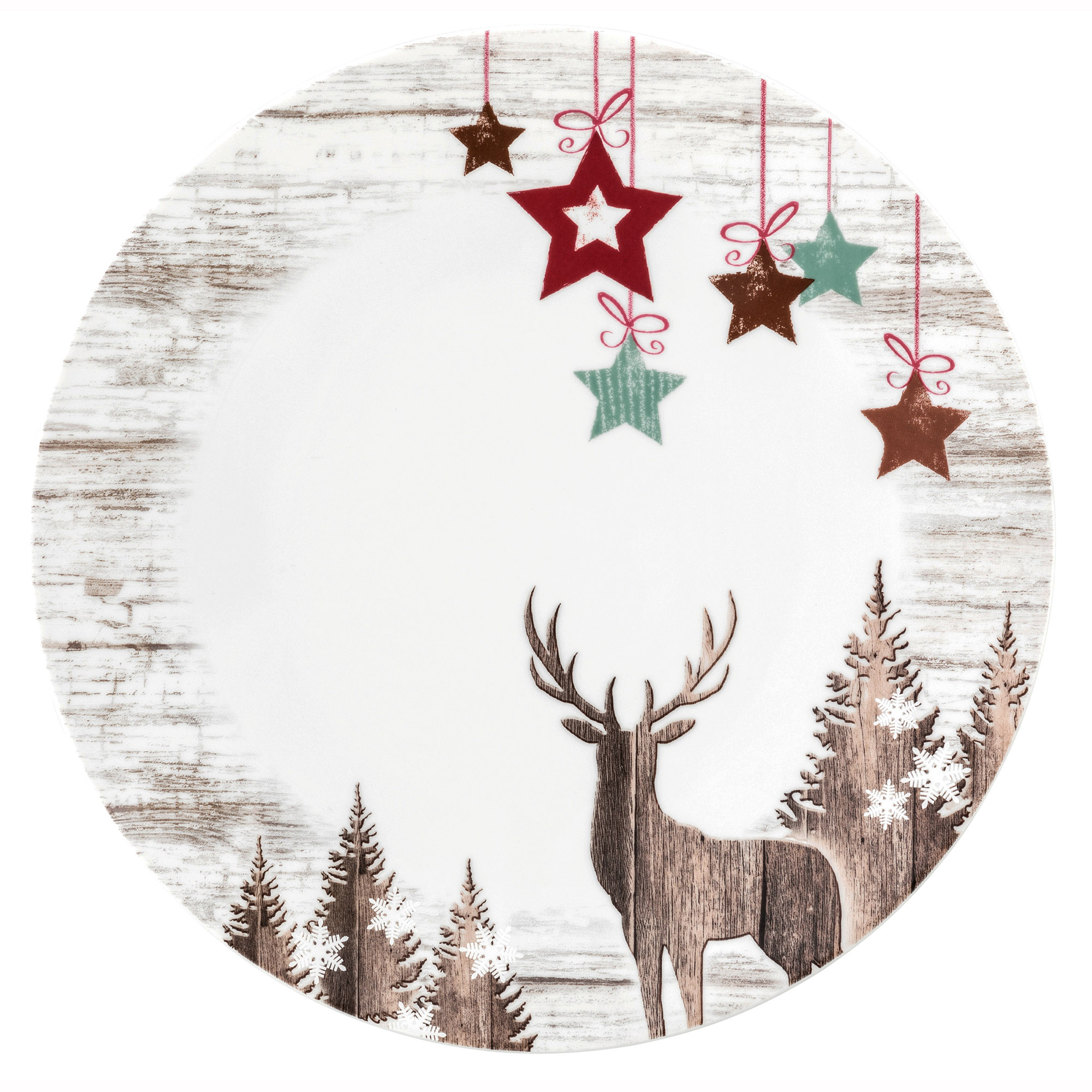 Seltmann Weiden Frühstücksteller Life Christmas, (1 St), Teller rund 22,5 cm