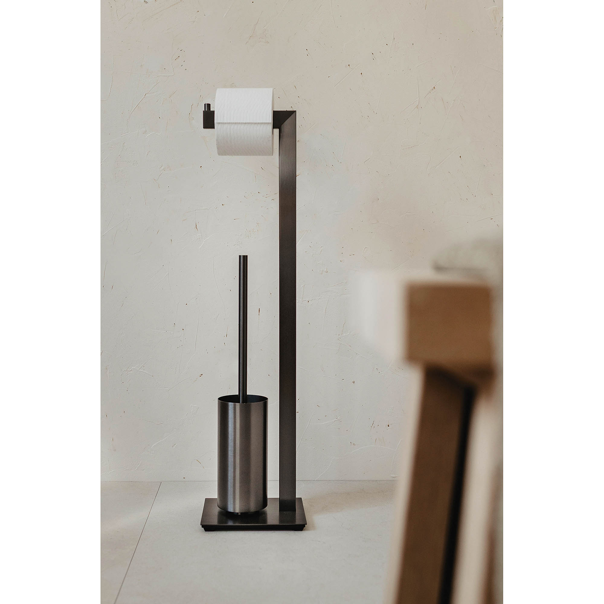 ZACK toilet butler LINEA stainless steel graphite anti-fingerprint-coated