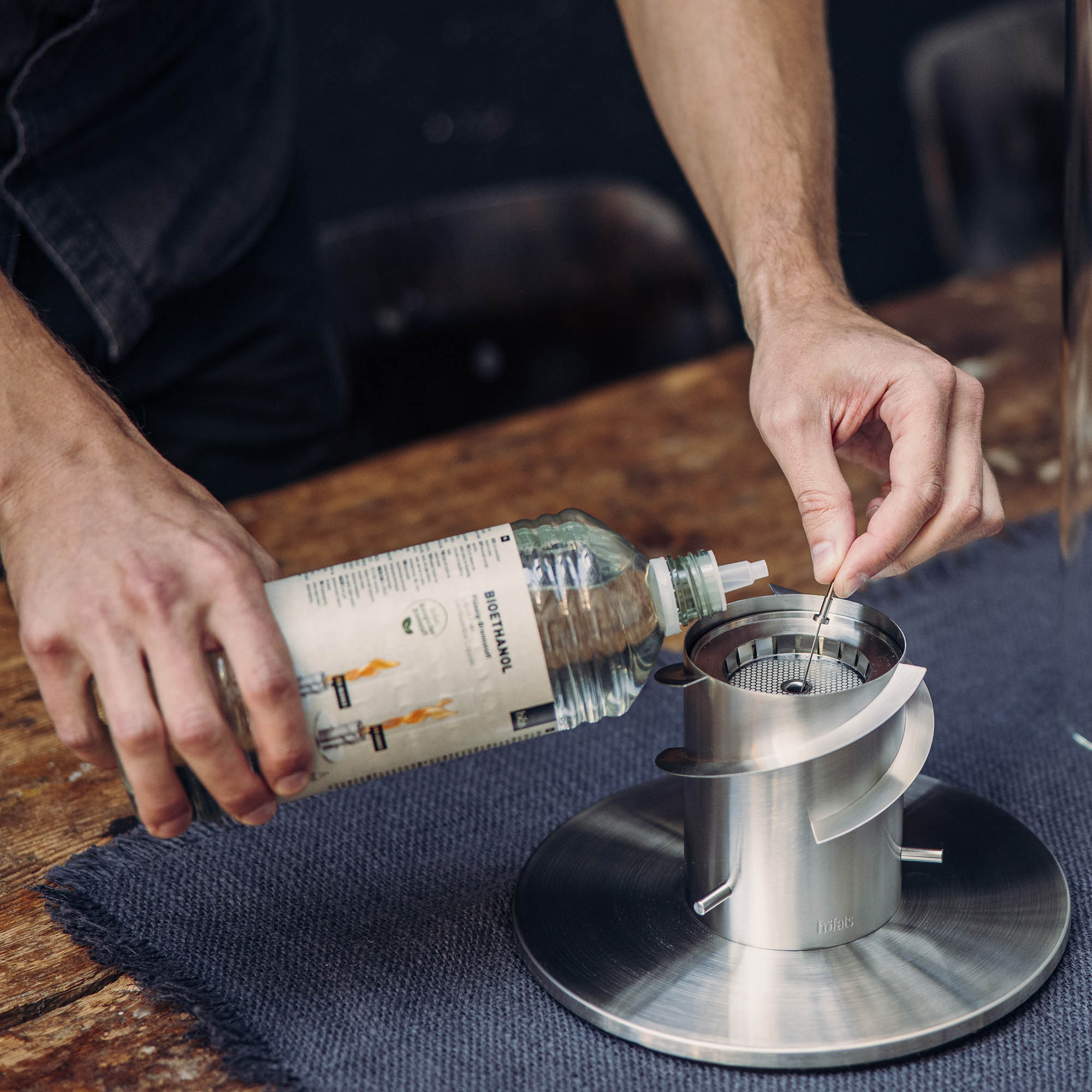 HÖFATS Flüssig-Brennstoff BIOETHANOL 1 Liter für SPIN mit Bio-Burner und CIRCLE