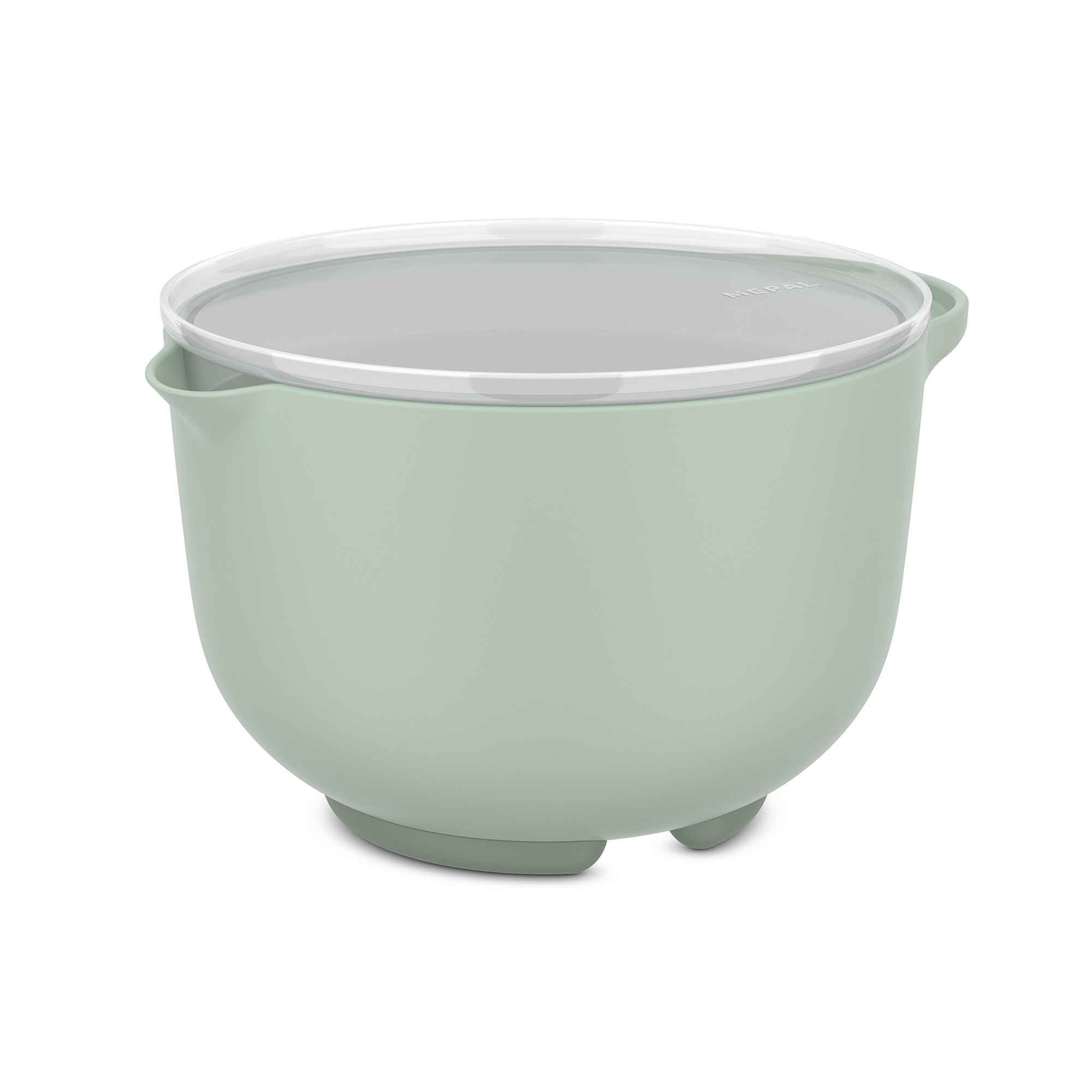 MEPAL Rührschüssel CHEF IT Teigschüssel 1,5 Liter nordic sage mit Deckel
