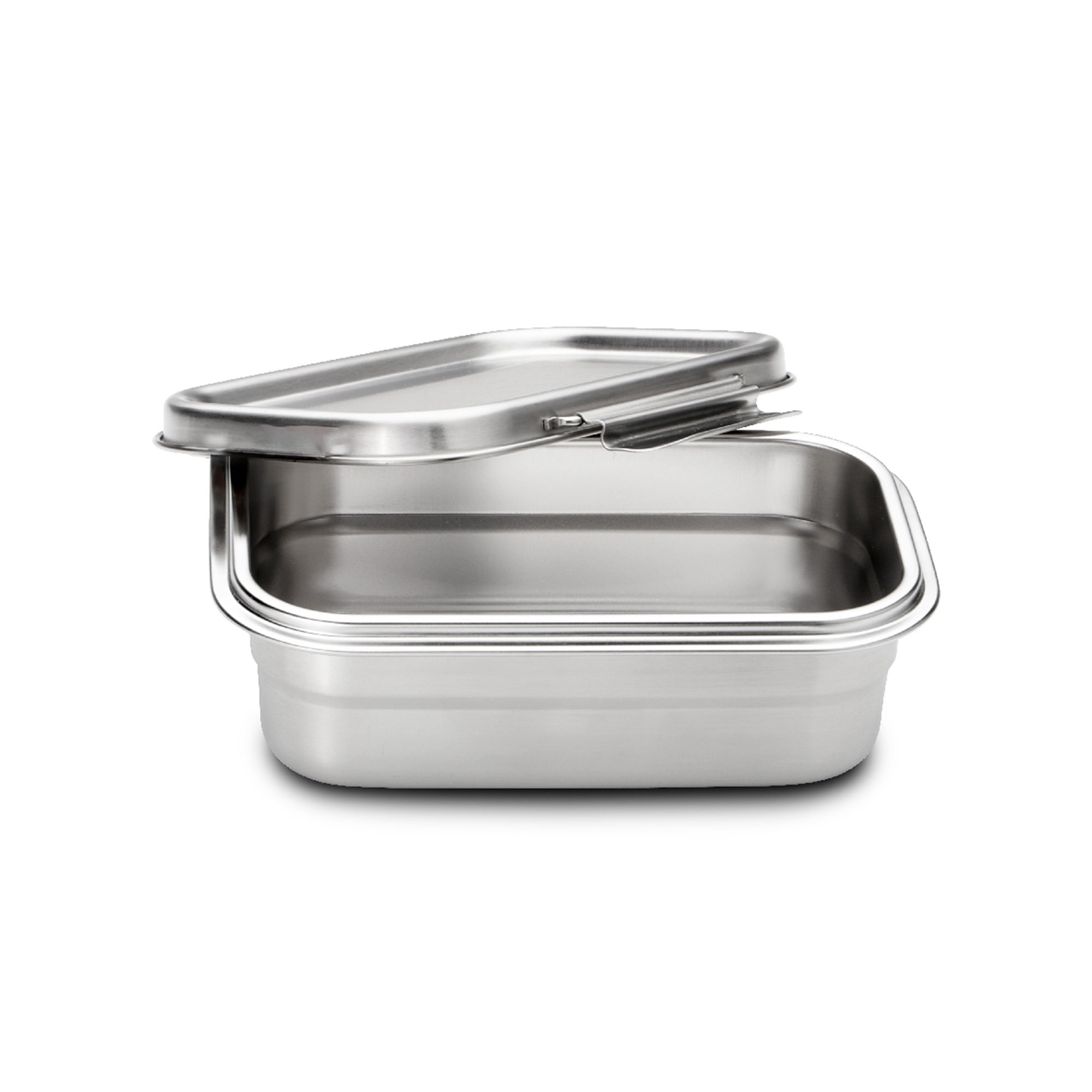 WEIS Vesperdose Lunchbox aus Edelstahl tiefe Form 0,4 Liter