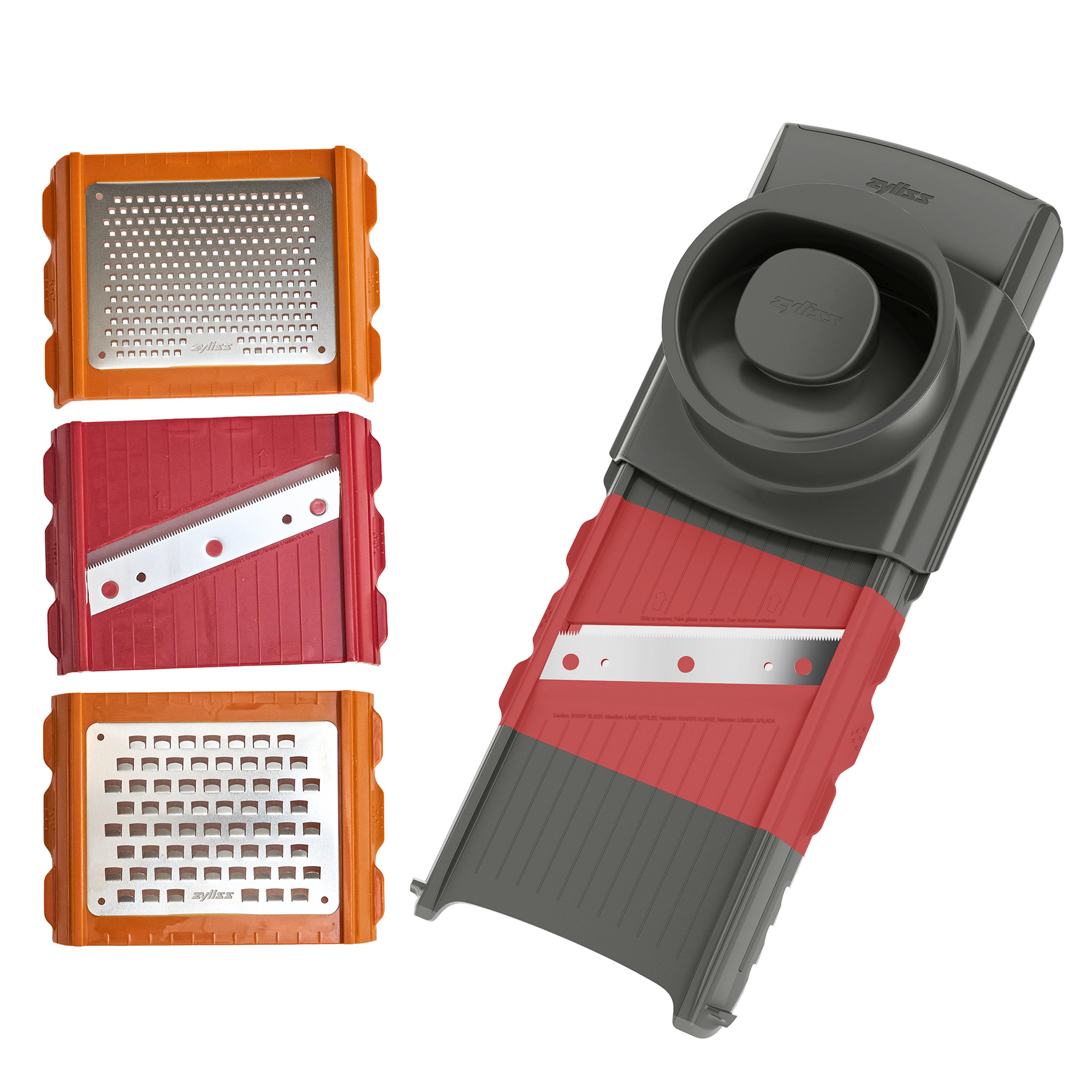 ZYLISS 4 in 1 Hobel und Reibe mit austauschbaren Klingen