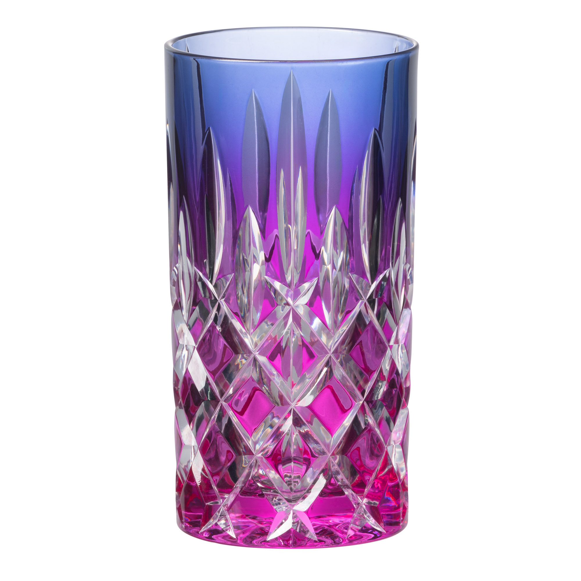 RIEDEL Serie LAUDON Highball Longdrinkglas Farbverlauf violett-pink Inhalt 395 ml