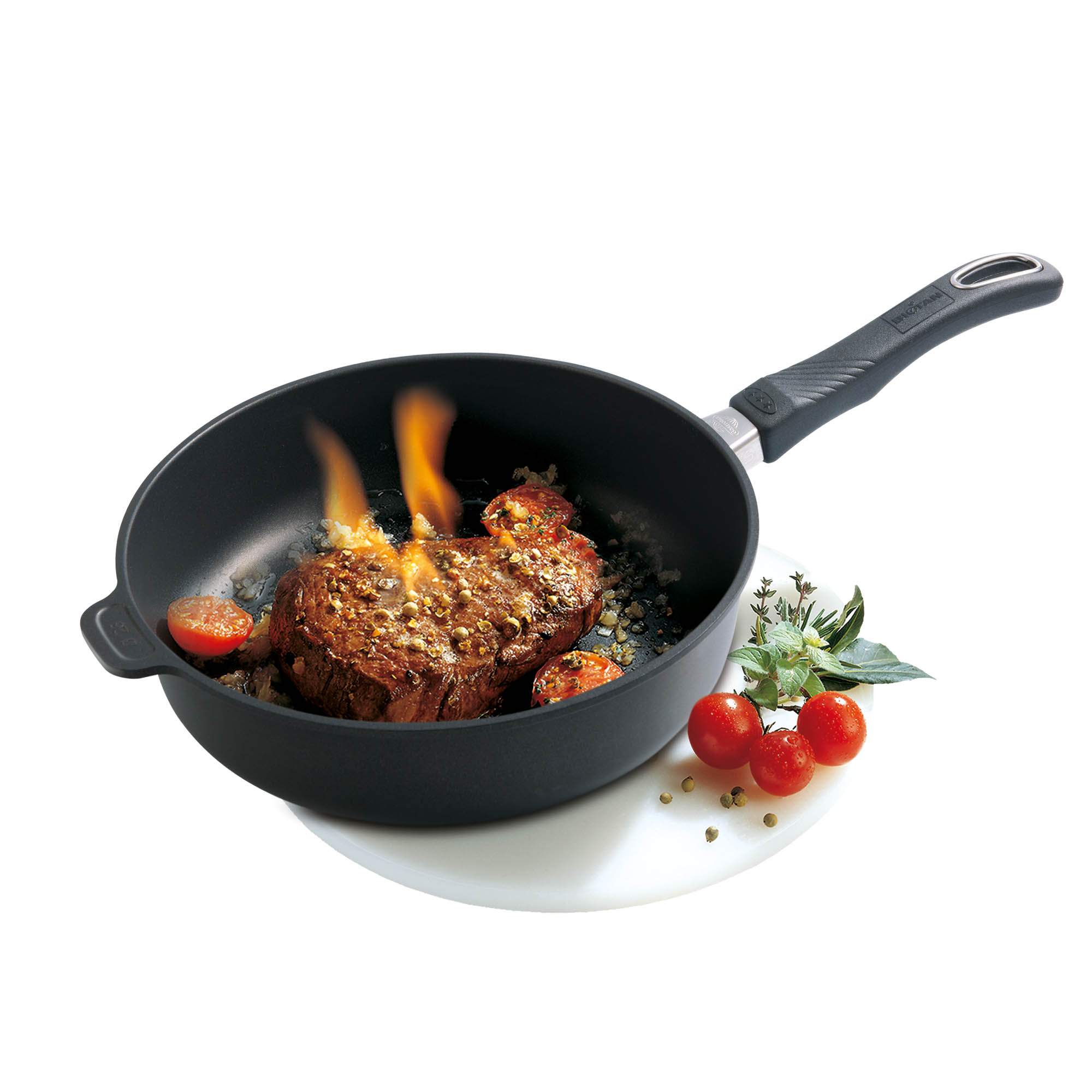 GASTROLUX Guss-Bratpfanne EVO 26 cm Höhe 7,5 cm INDUKTION PFAS-frei