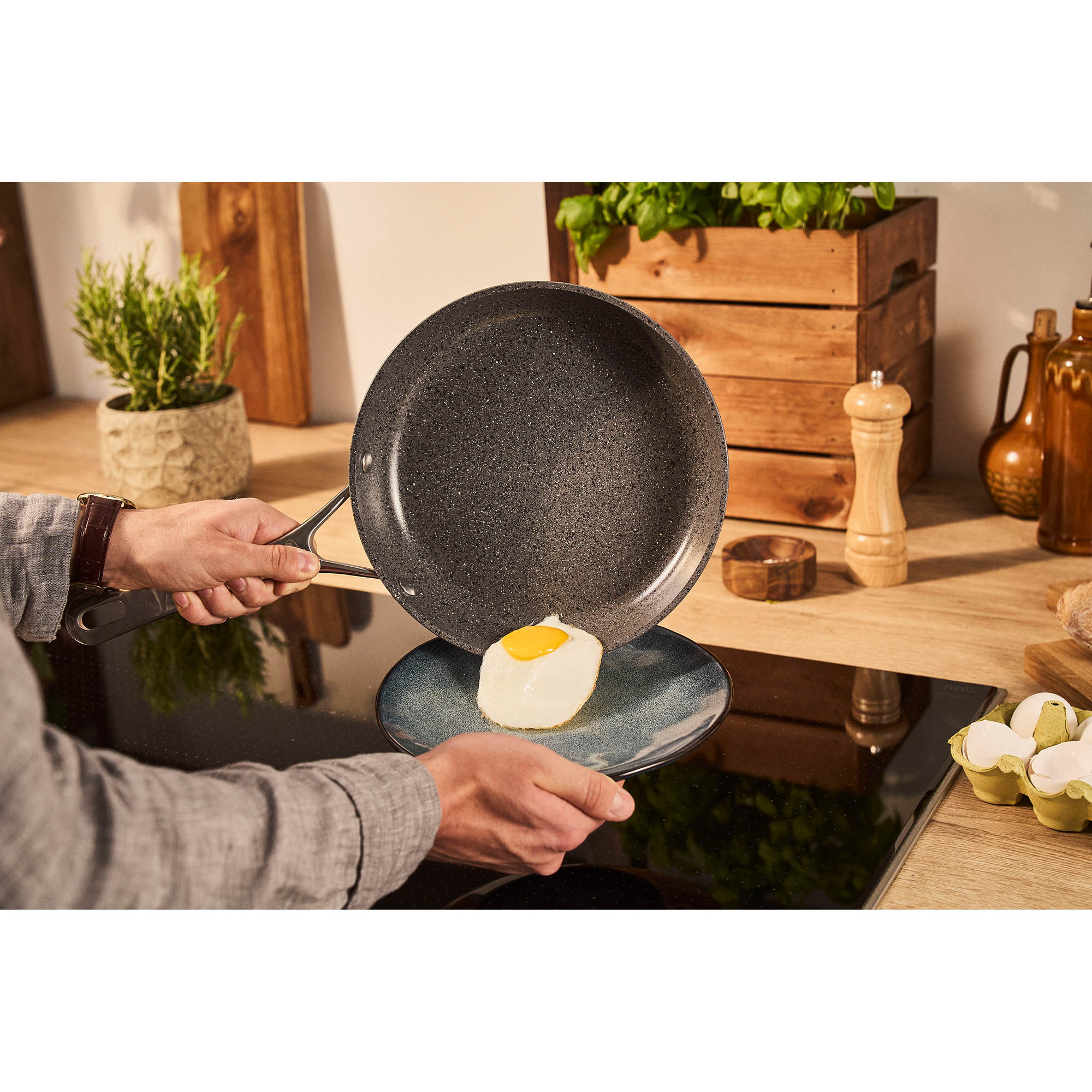 BALLARINI Bratpfanne SALINA 24 cm CERAFORCE Keramikbeschichtung PFAS-frei