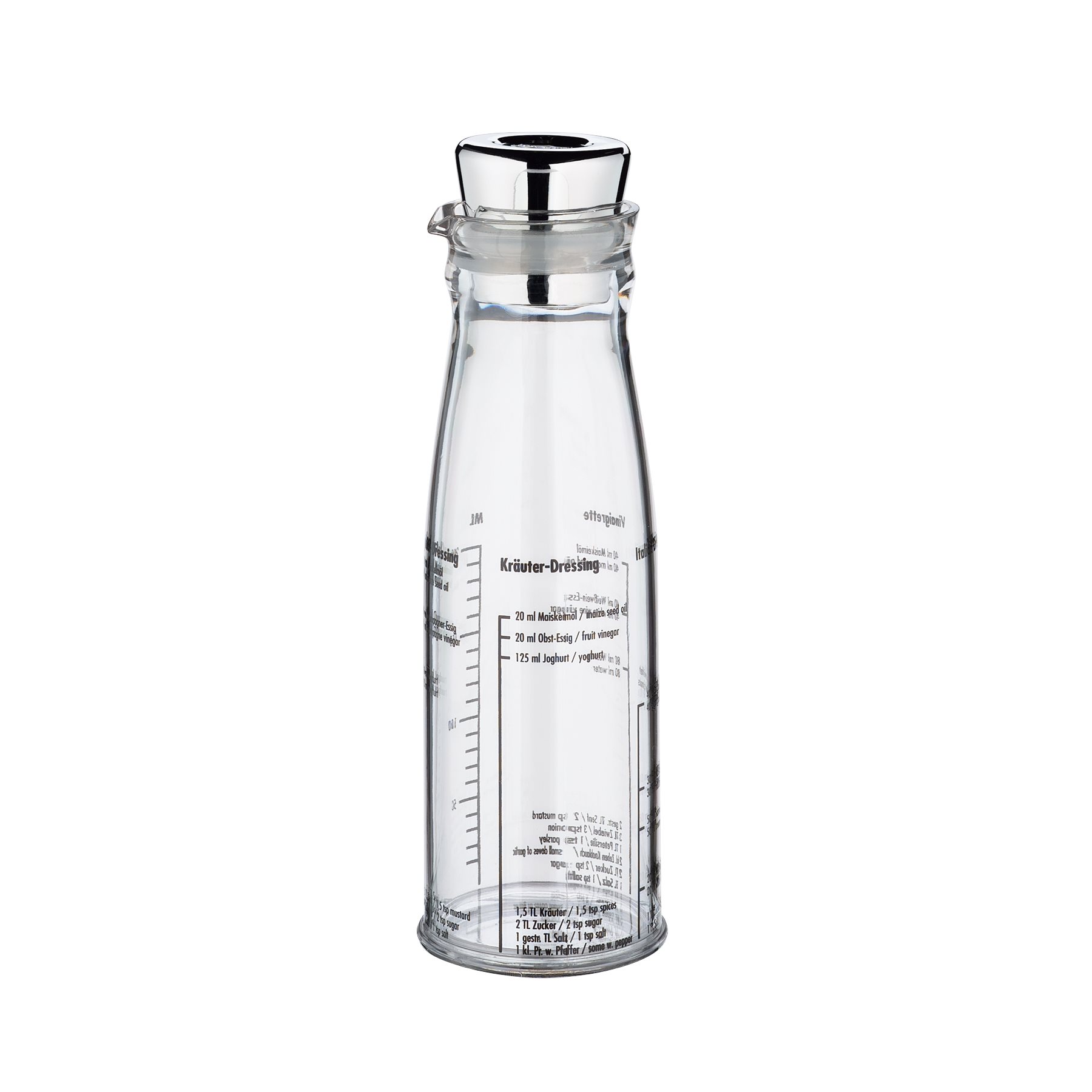 Küchenprofi Dressing Shaker Dressingshaker 0,25l Acryl/Edelstahl 20cm, Acryl, (1-tlg), Dressingshaker, Ø6cm, Acryl