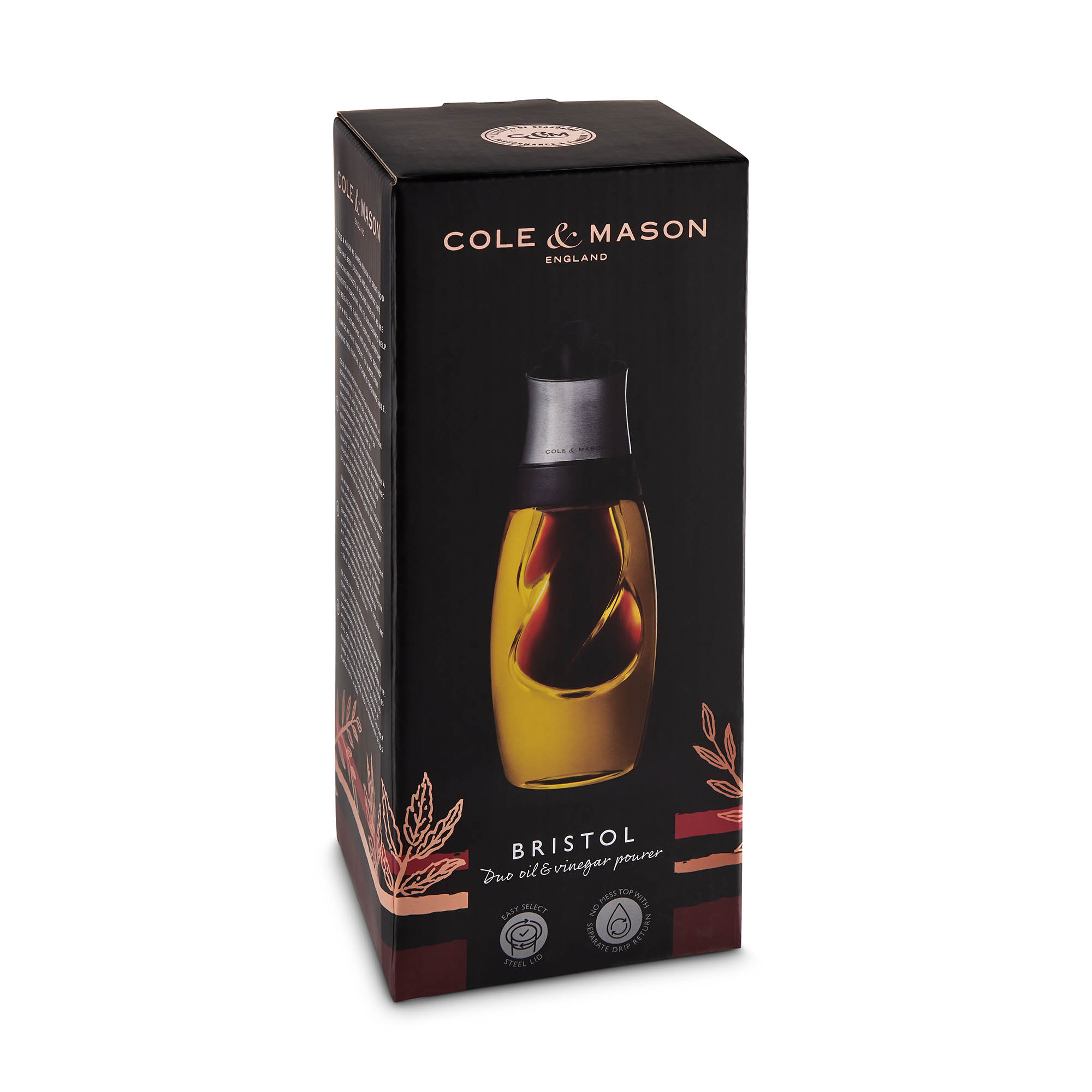 COLE & MASON Duo vinegar and oil dispenser BRISTOL