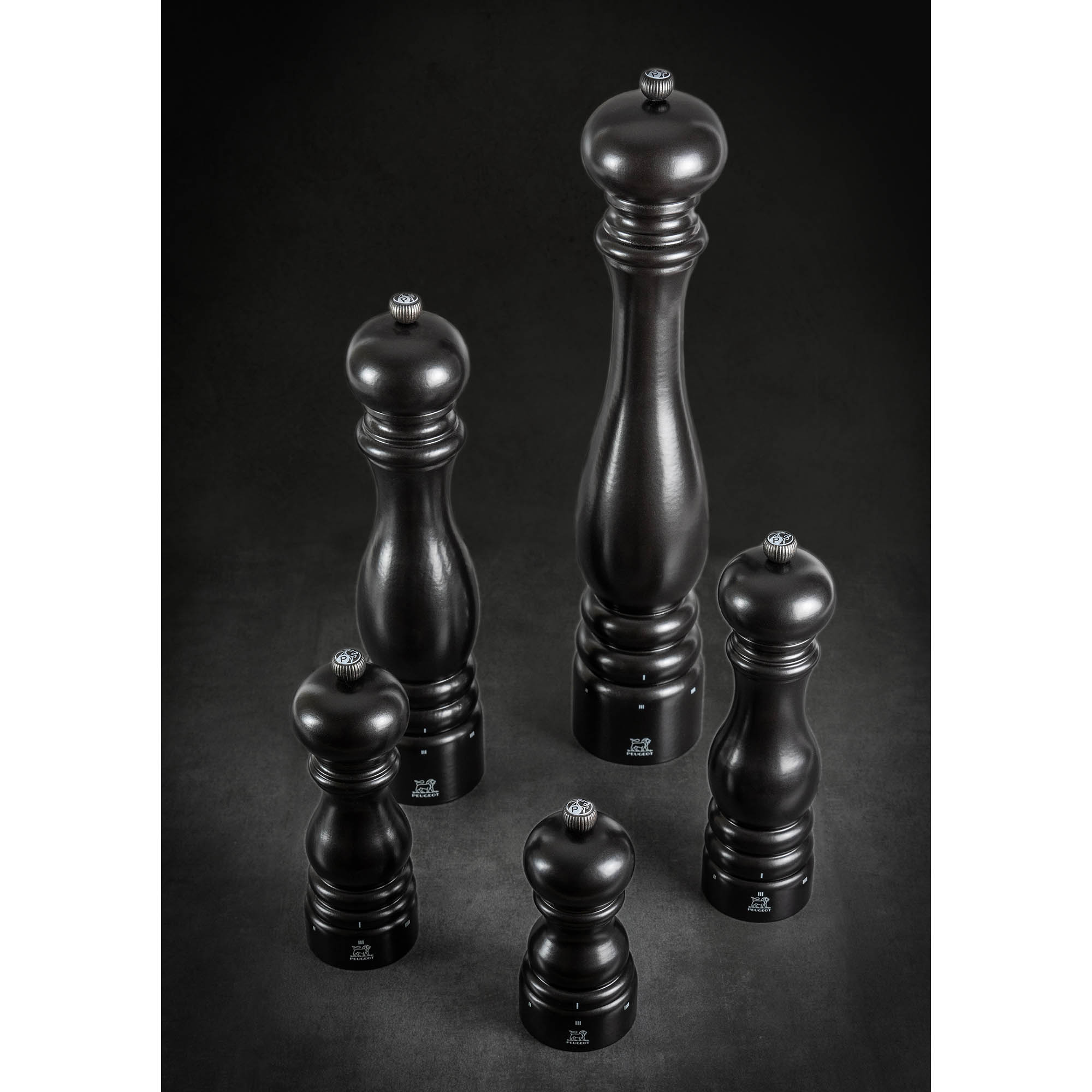 PEUGEOT Salzmühle PARIS 22 cm U'Select Satinschwarz mit ZIRLION-Mahlwerk