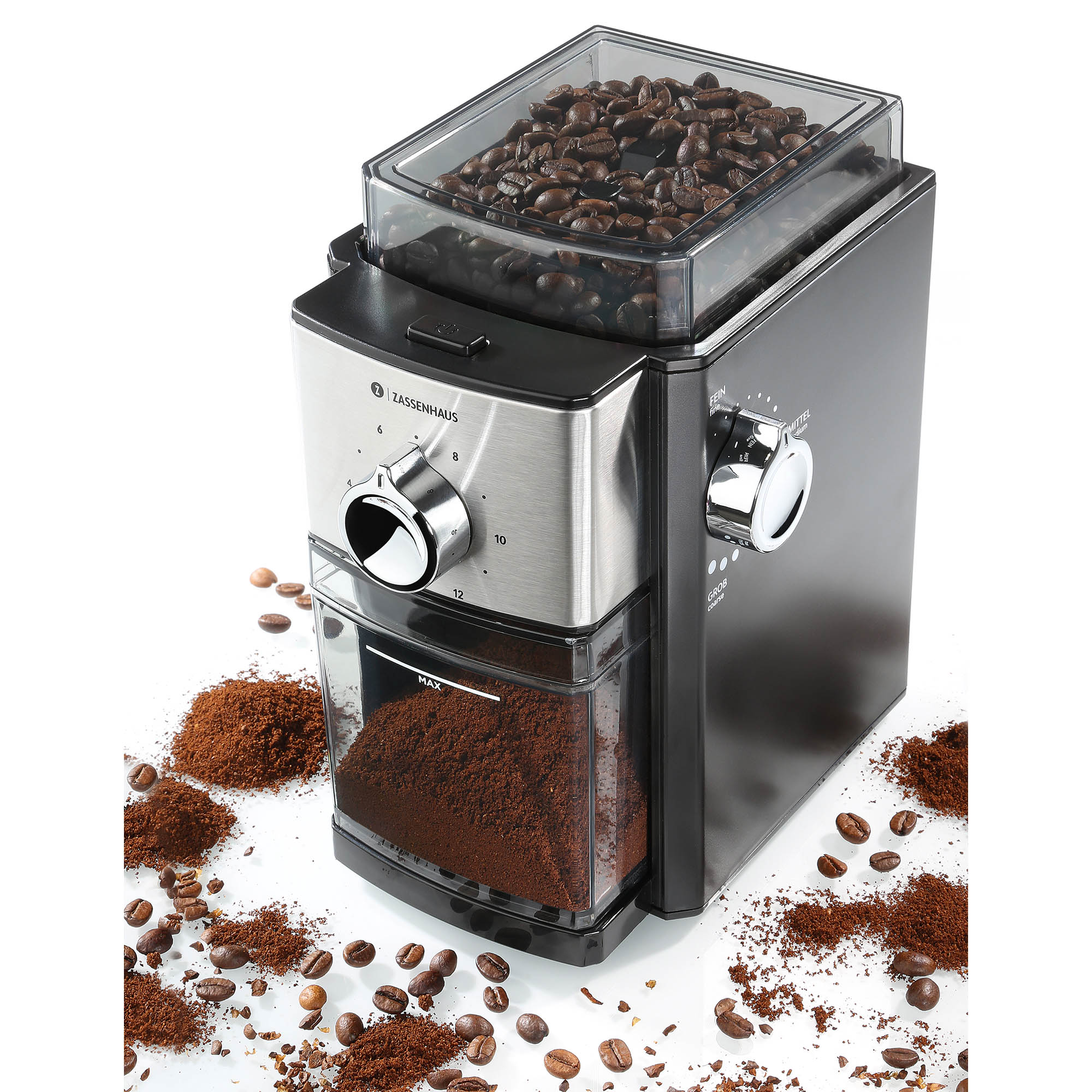 ZASSENHAUS Kaffeemühle KINGSTON STEEL elektrisch