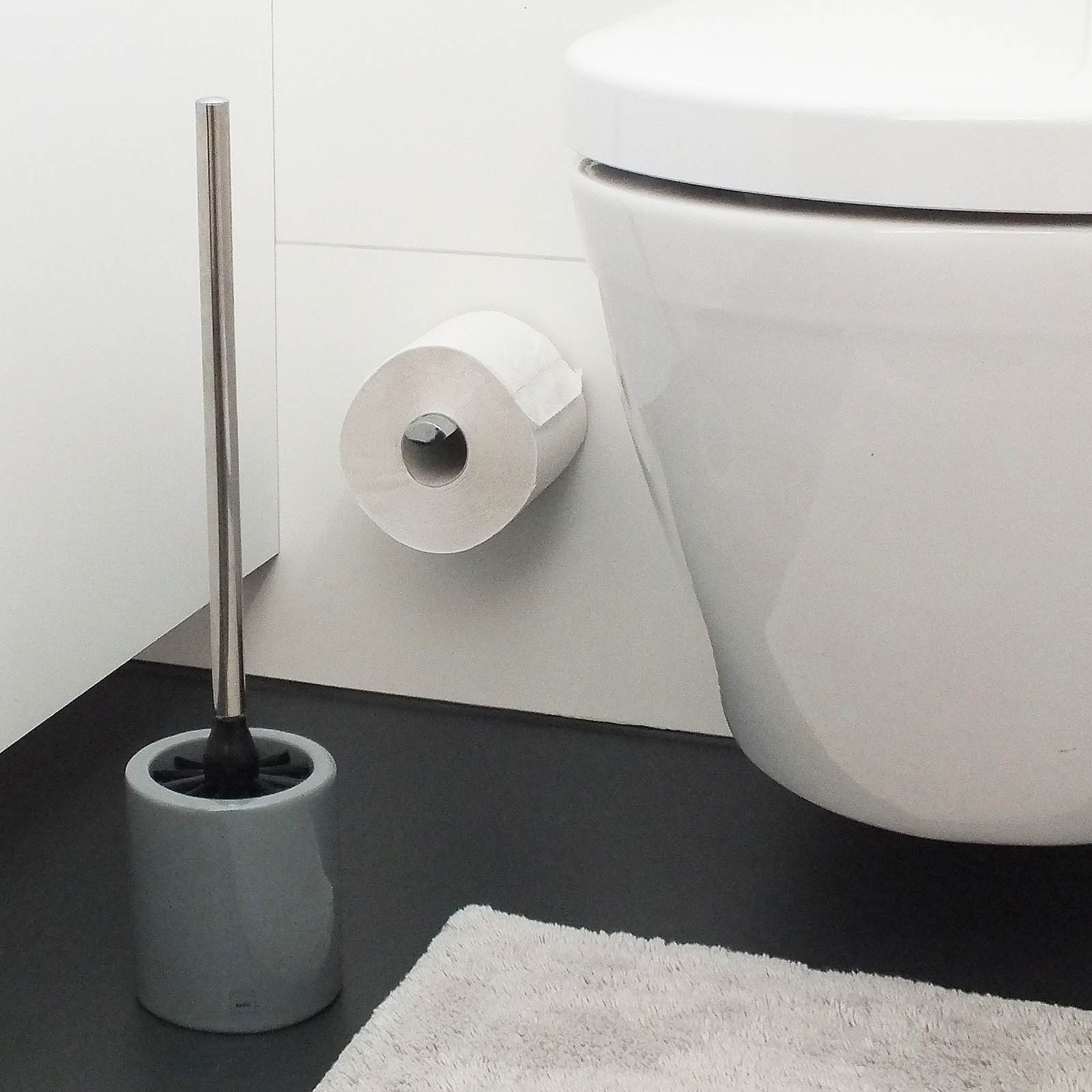 KELA WC-Garnitur Toilettenbürste MONO hellgrau