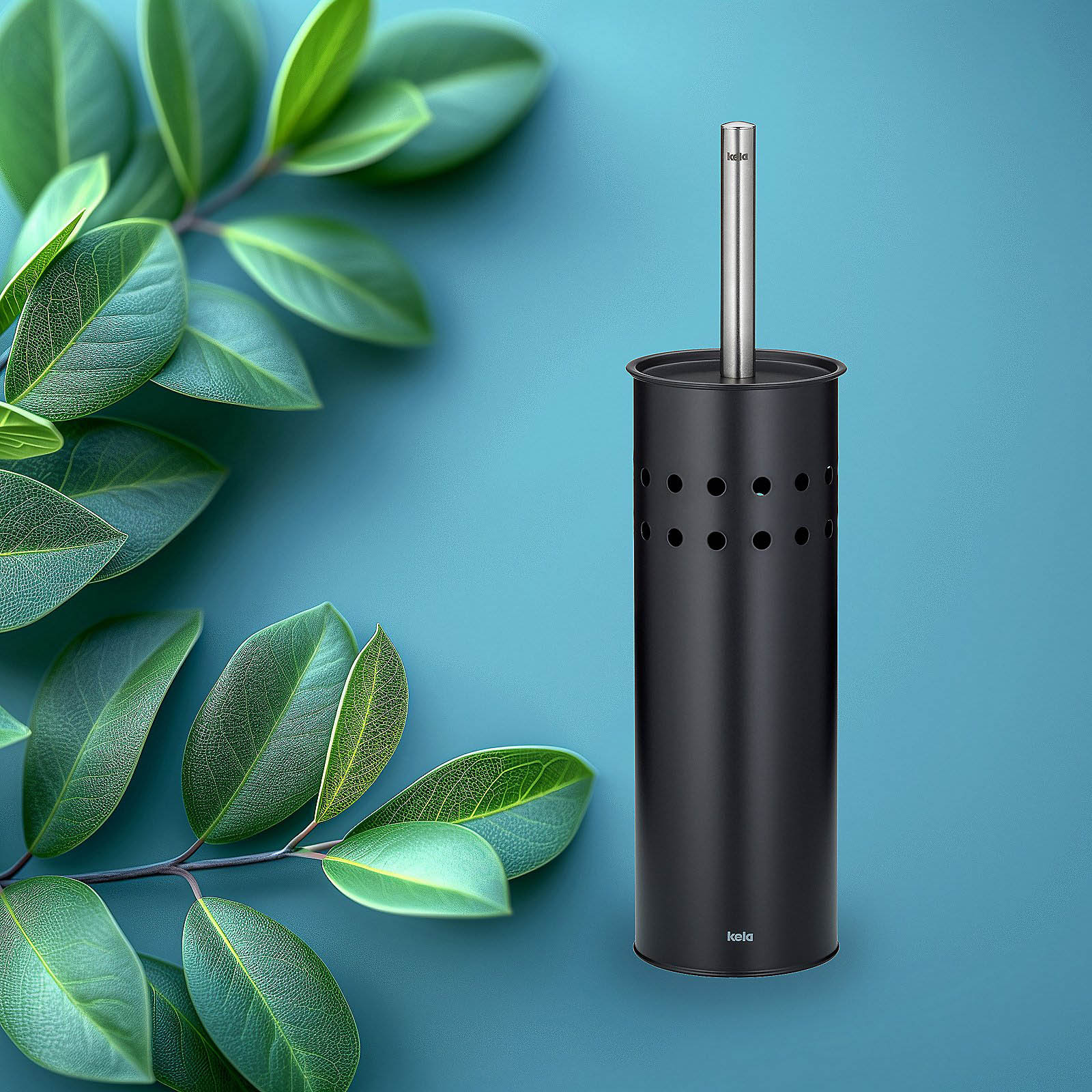 KELA WC-Garnitur Toilettenbürste LEO Metall schwarz