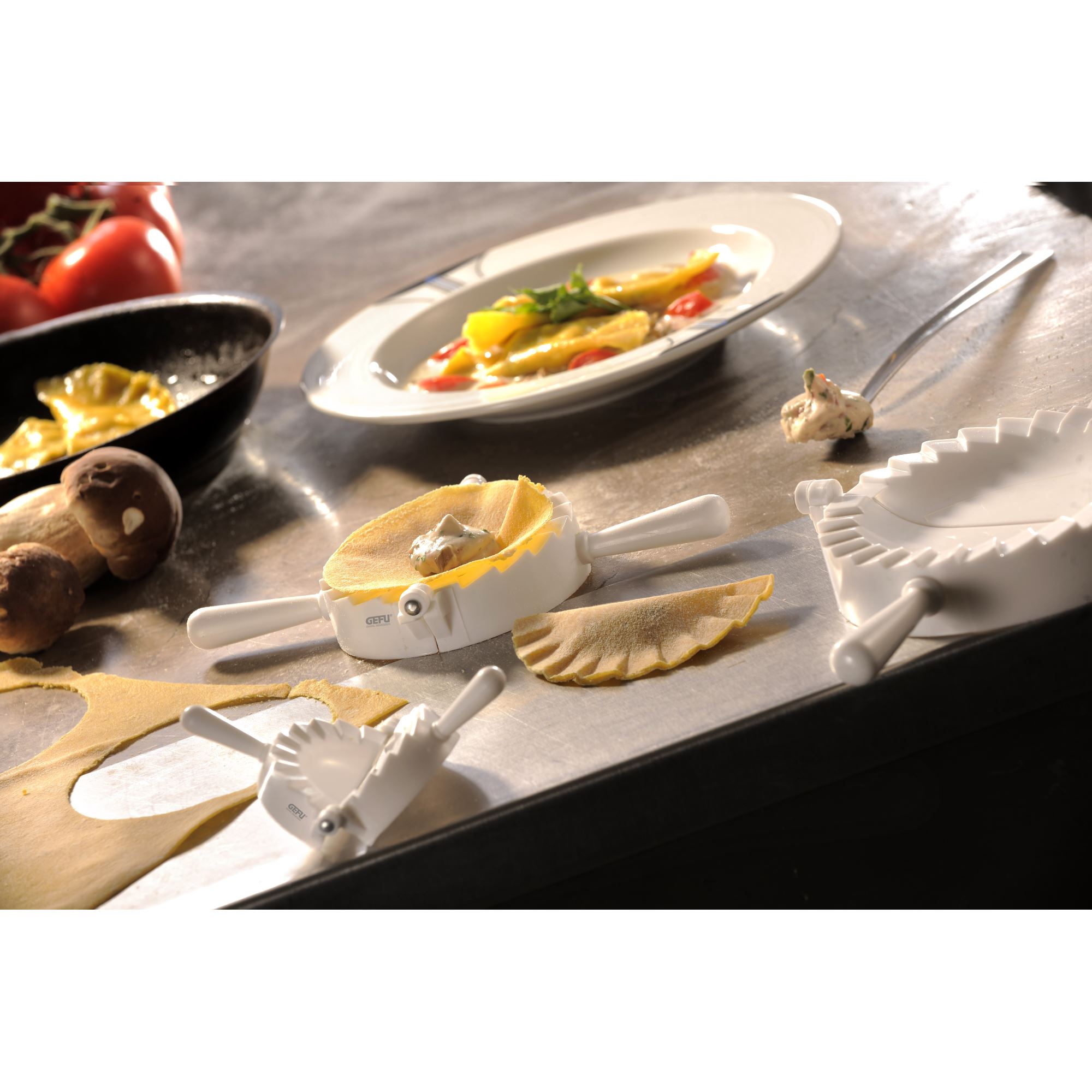 GEFU Ravioliformer / Maultaschenformer VERONA 3 teiliges Set