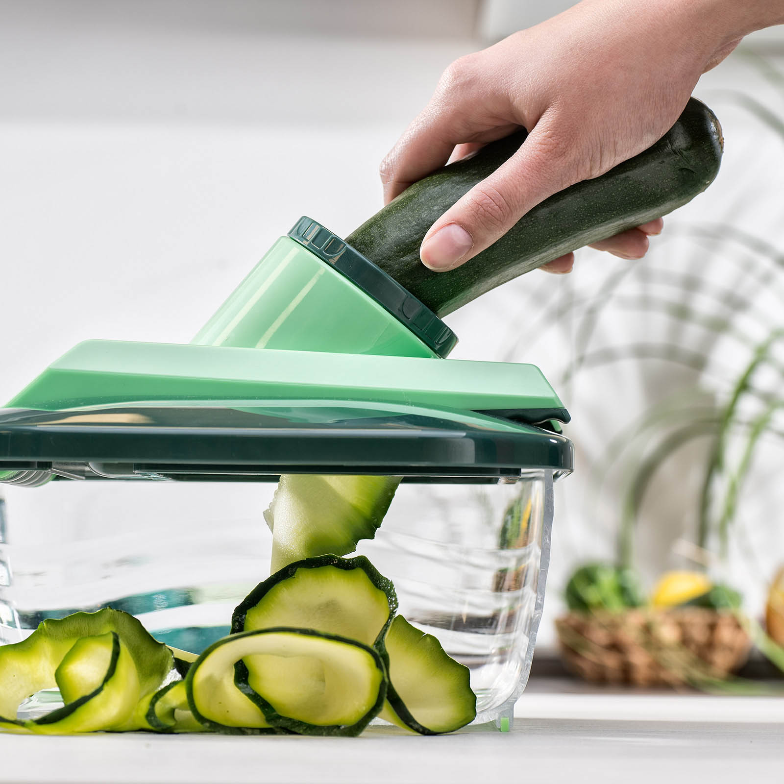 GENIUS Nicer Dicer Chef Professional Set 23-teilig grün Multifunktions-Schneider