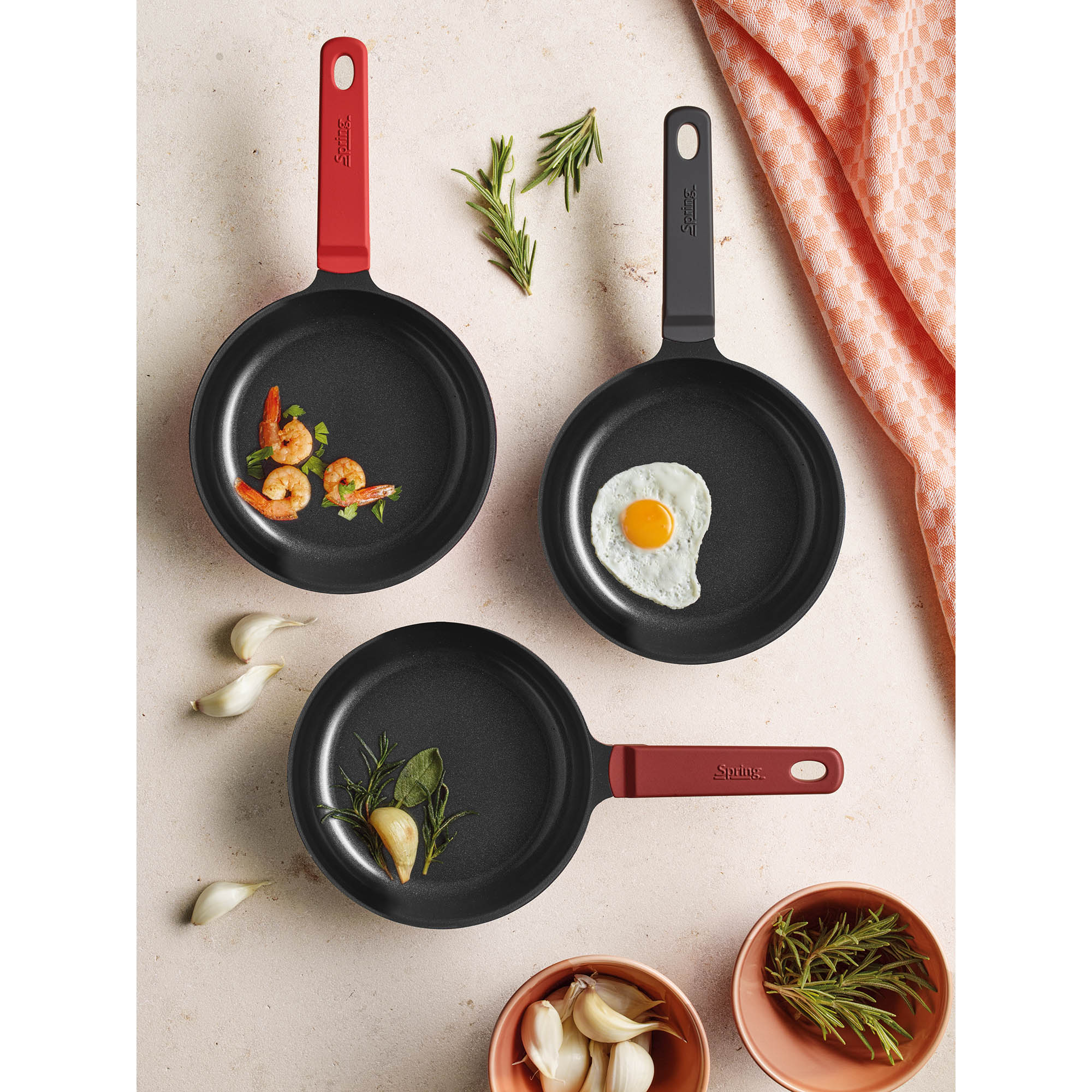 SPRING Mini-Bratpfanne PURE 16 cm Eierpfanne schwarz INDUKTION