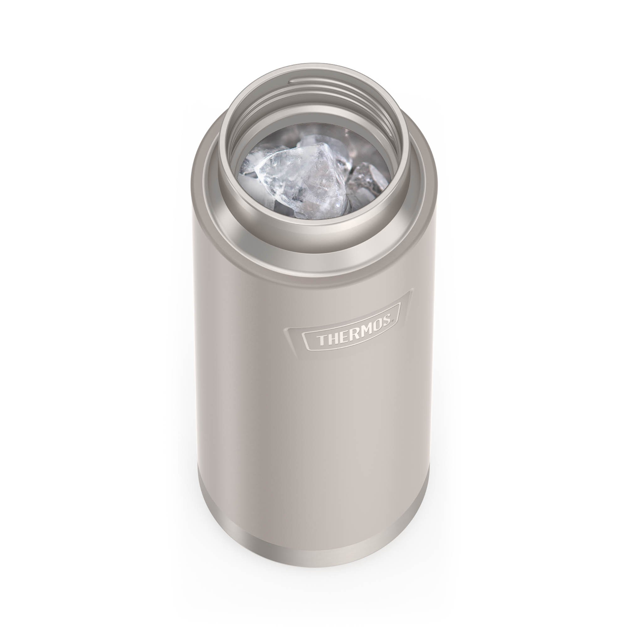 THERMOS Isolierflasche ICON BEVERAGE BOTTLE 0,71 L Edelstahl doppelwandig sandstone