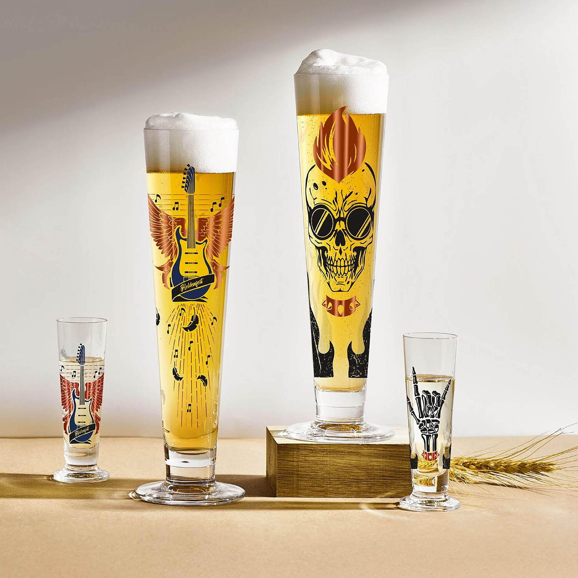 RITZENHOFF Schnapsglas Shotglas HELDENFEST # 18 Inhalt 52 ml