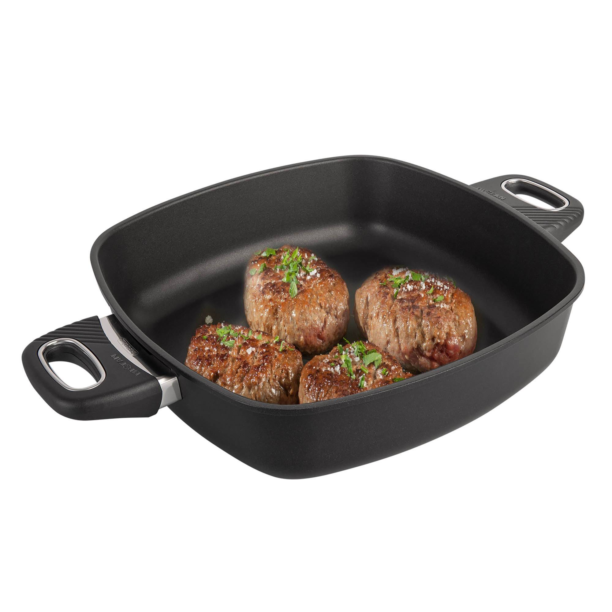 GASTROLUX Guss-Servierpfanne BIOTAN PLUS eckig 28 x 28 cm Höhe 7,5 cm