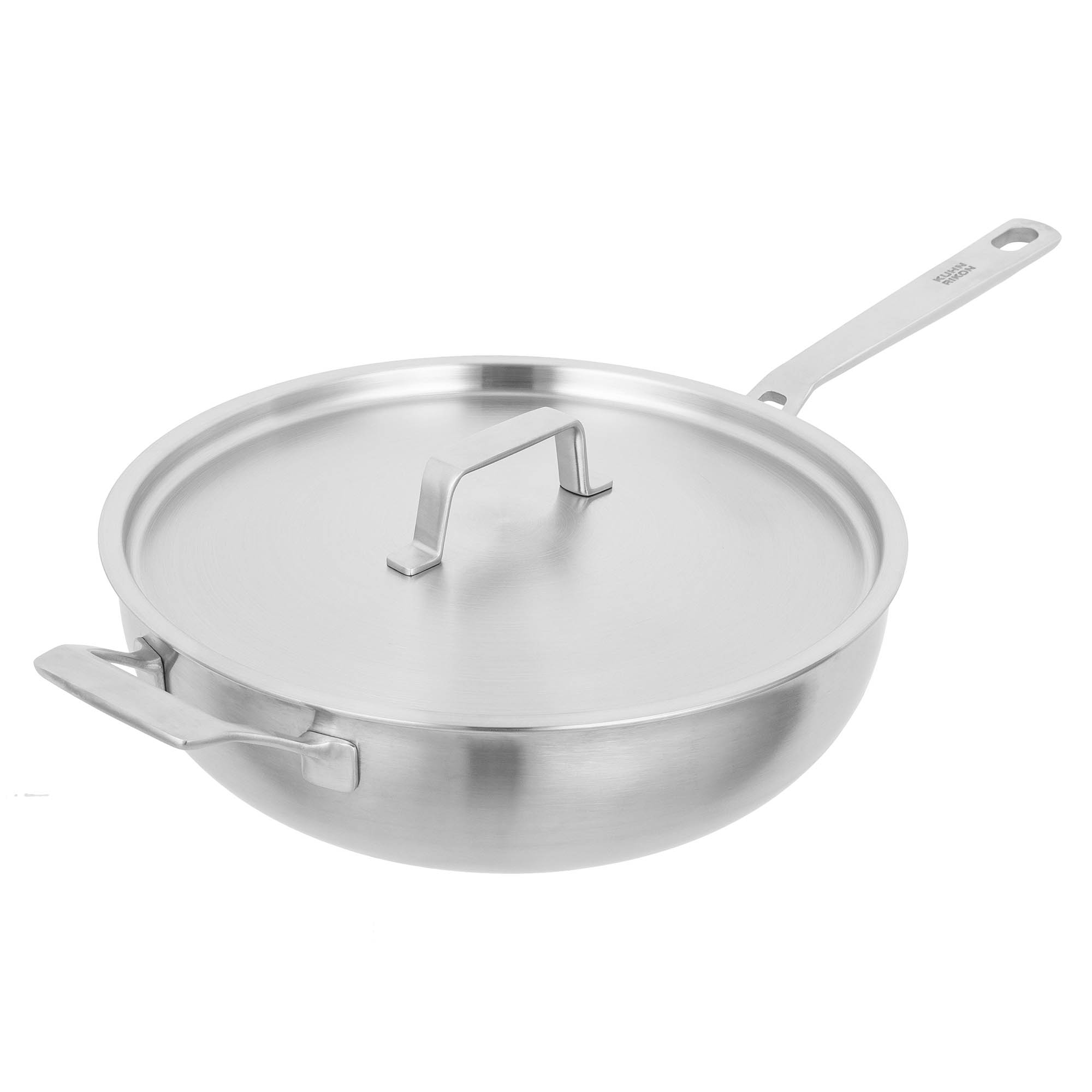 KUHN RIKON Wok CULINARY FIVEPLY 28 cm Edelstahl unbeschichtet INDUKTION