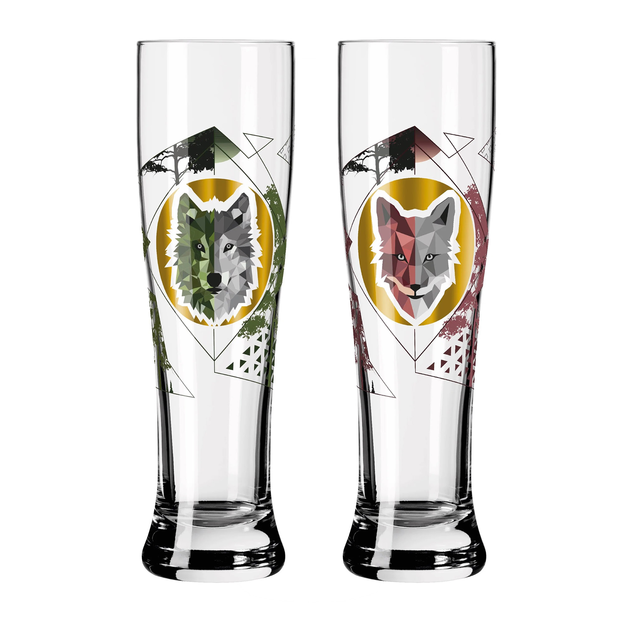 RITZENHOFF wheat beer glass wheat beer glass BRAUCHZEIT #3 / #4 Set of 2 pieces 646 ml each
