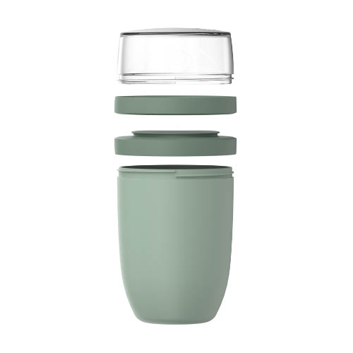 MEPAL Lunchpot ELLIPSE XL Snackbox mit 2 Behältern 750 + 300 ml nordic black