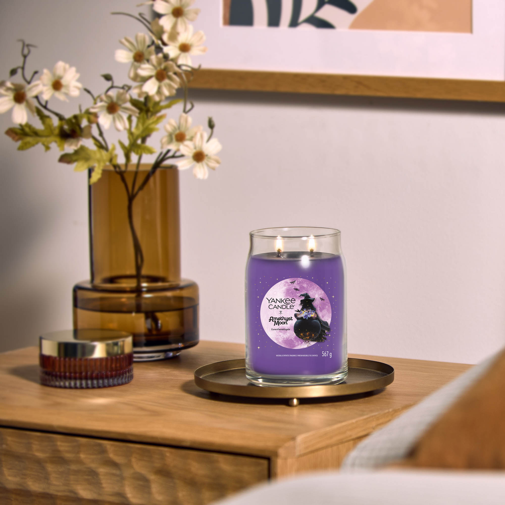 YANKEE CANDLE Große Signature Kerze AMETHYST MOON 567 g Duftkerze