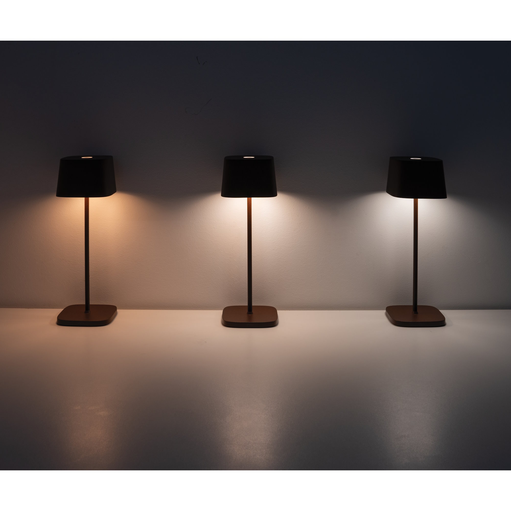 ZAFFERANO LED table lamp OFELIA PRO 29 cm Dark grey