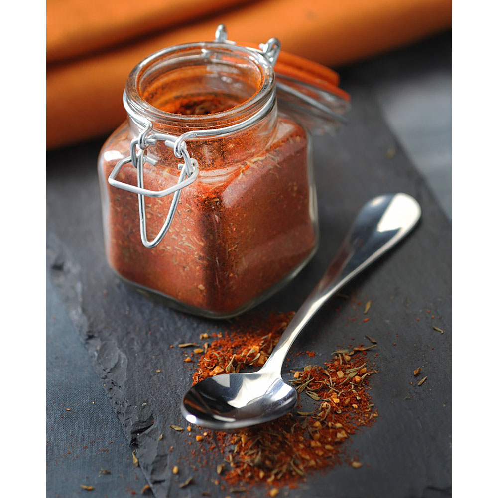 KILNER square swing-top jar, 70 ml, set of 6 in a wooden box