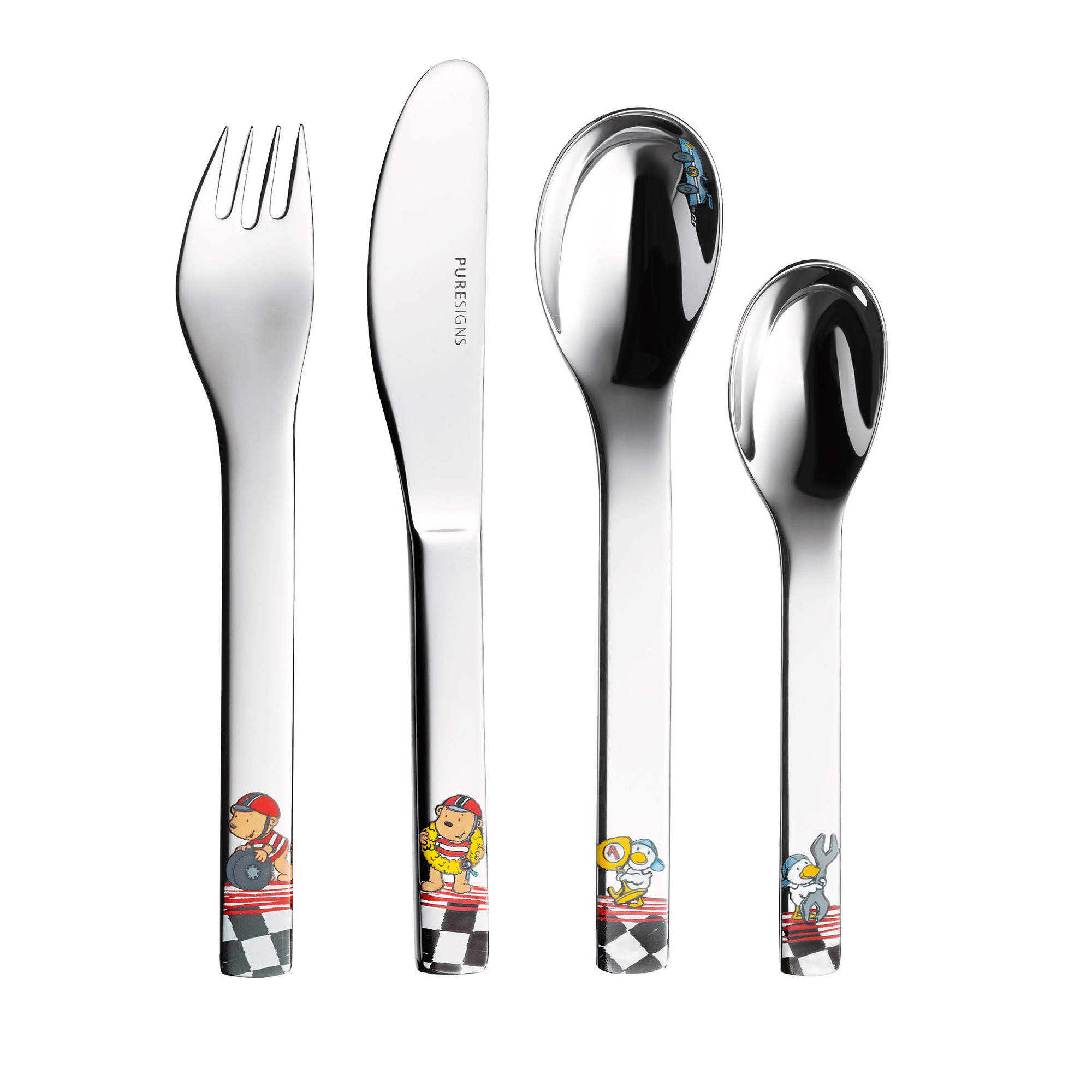 PURESIGNS Kinderbesteck ONE Quick Set 4-teilig