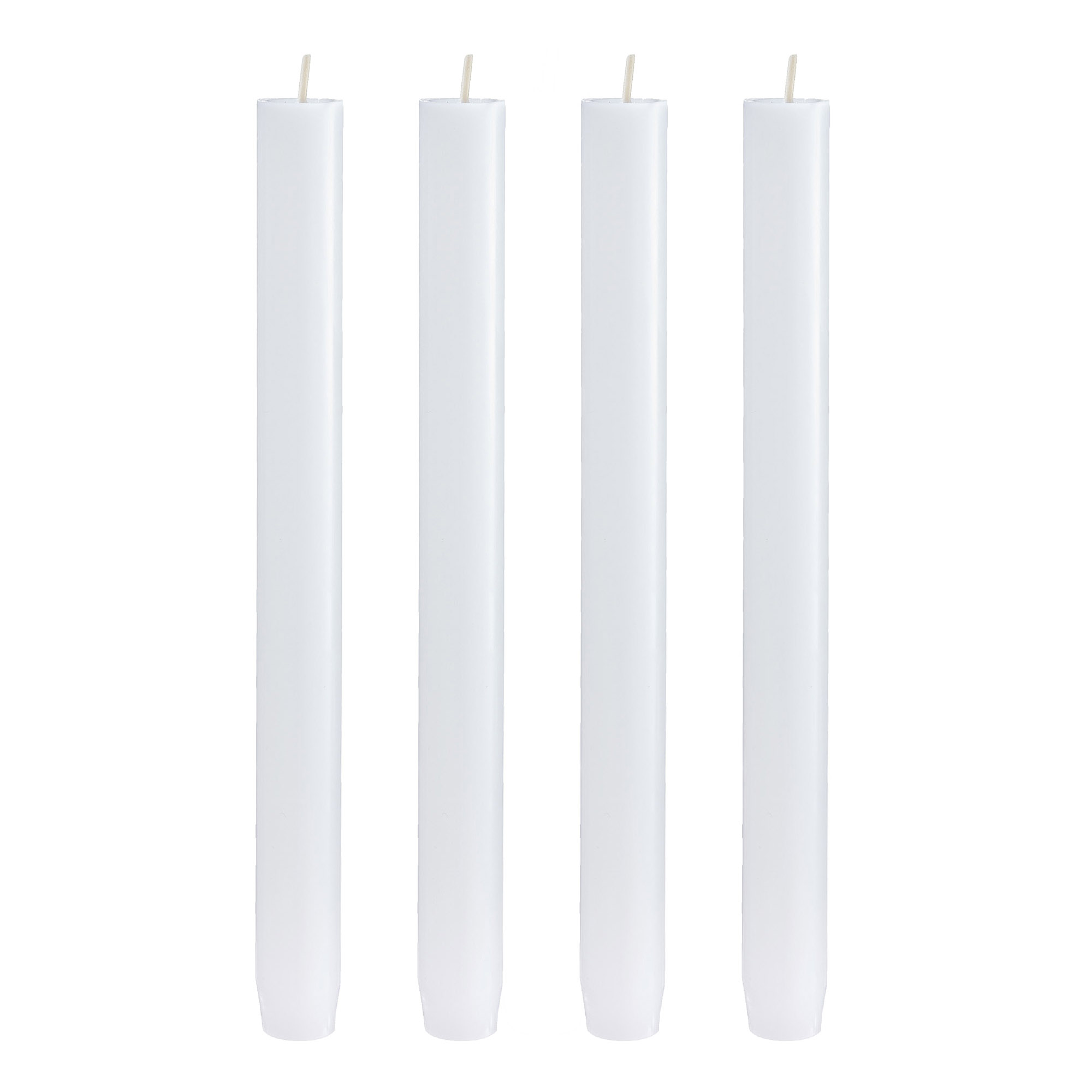 ENGELS KERZEN 4er-Set ORIGINAL STABKERZEN 24 cm weiß
