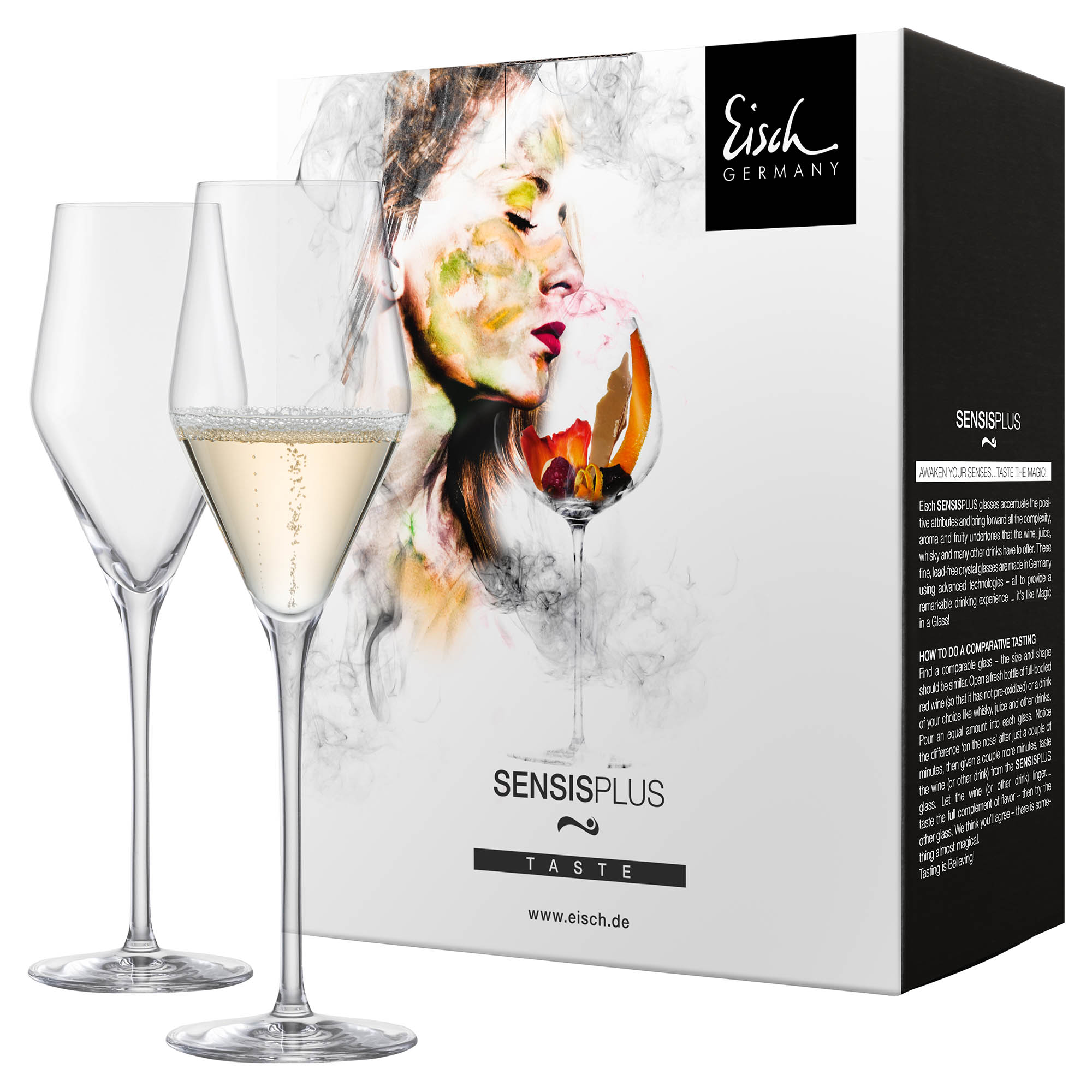 EISCH Serie SKY SENSISPLUS Champagnerglas mit Moussierpunkt 2 Stück à 260 ml