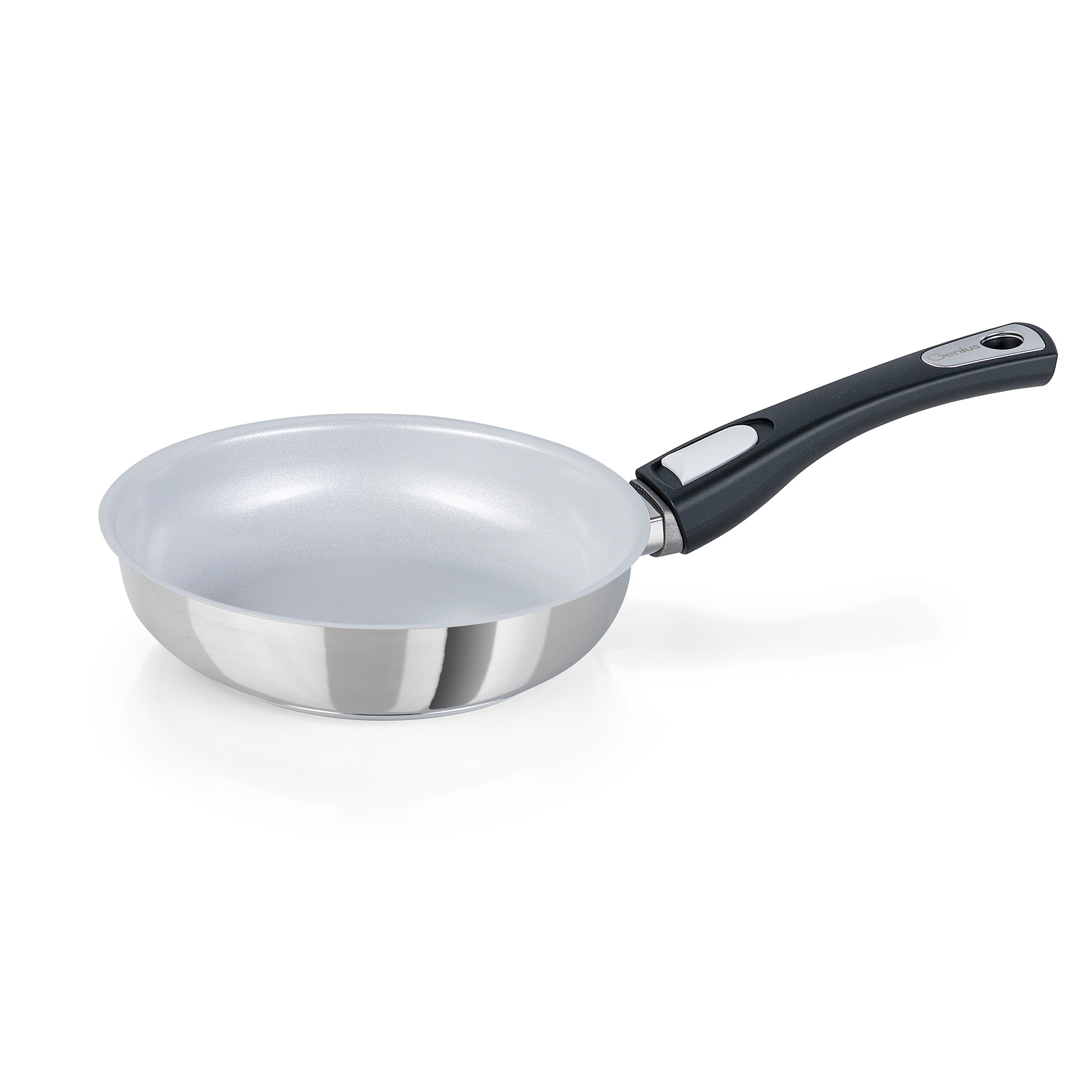 GENIUS Bratpfanne CERAFIT STEEL mit Keramik-Beschichtung 20 cm abnehmbarer Griff